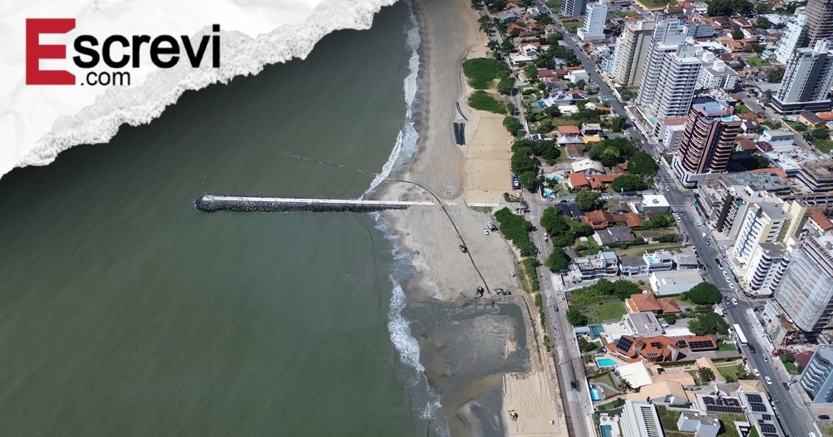 Obra de alargamento de R$ 50 milhões em praia de SC chega a 97% de conclusão imagem principal