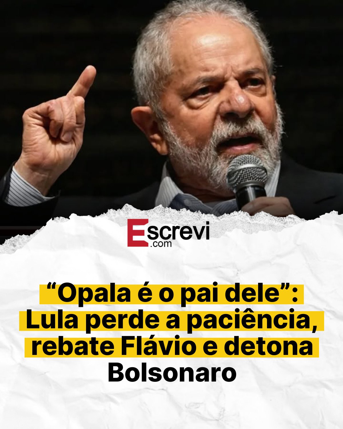 “Opala é o pai dele”: Lula perde a paciência, rebate Flávio e detona Bolsonaro card branco