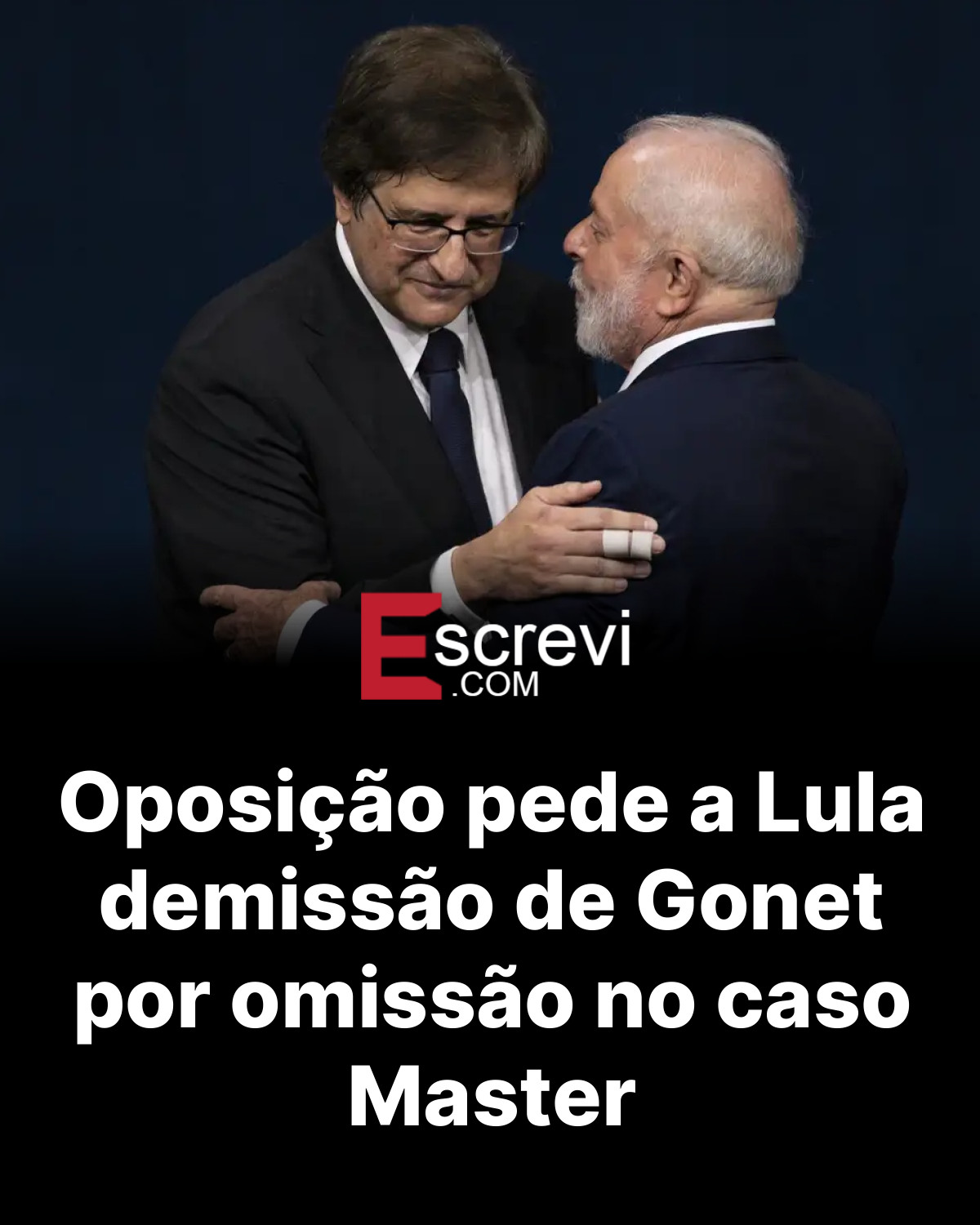 Oposição pede a Lula demissão de Gonet por omissão no caso Master card preto