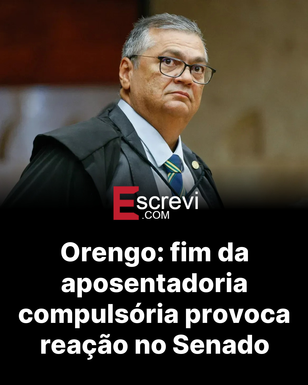 Orengo: fim da aposentadoria compulsória provoca reação no Senado card preto
