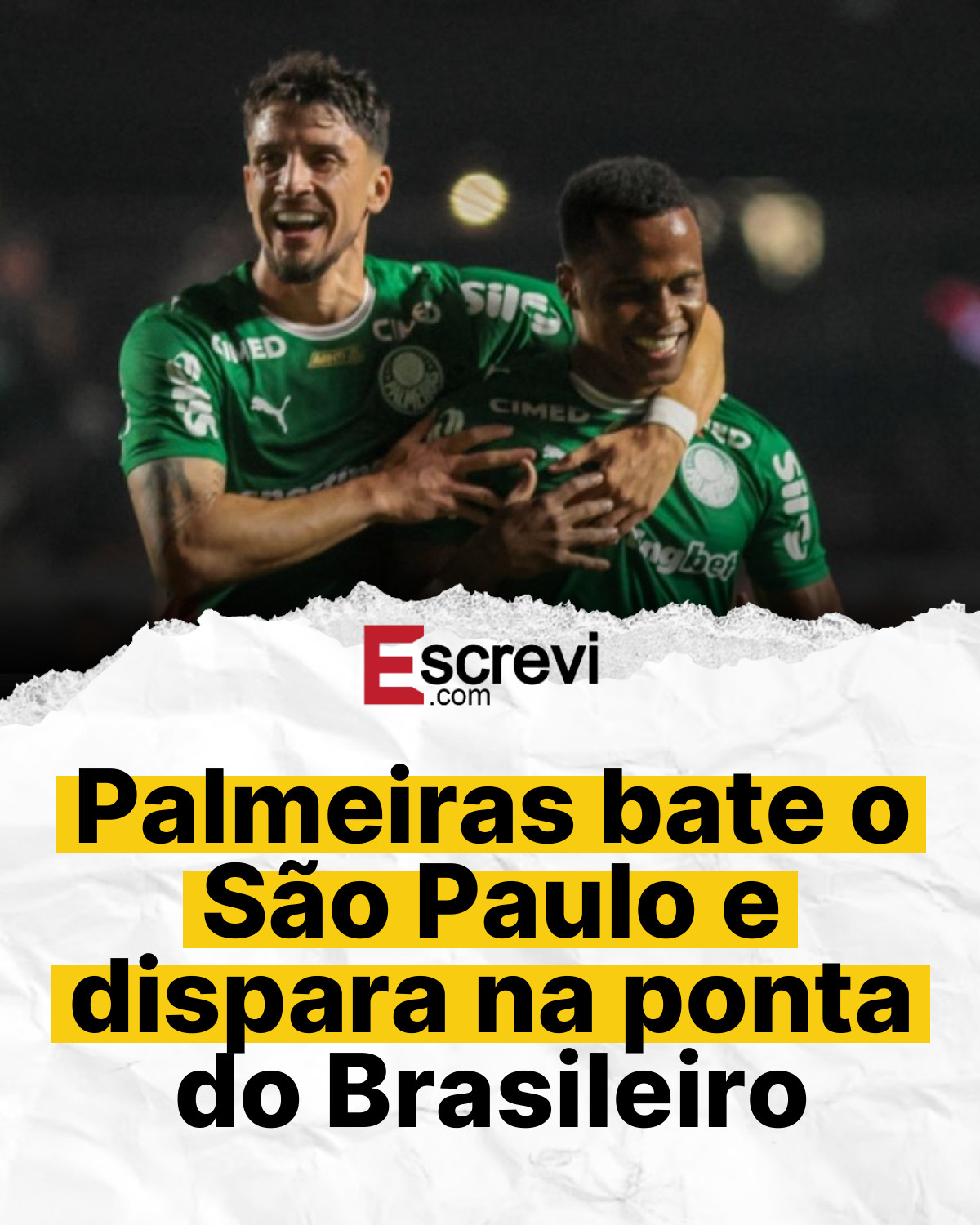 Palmeiras bate o São Paulo e dispara na ponta do Brasileiro card branco