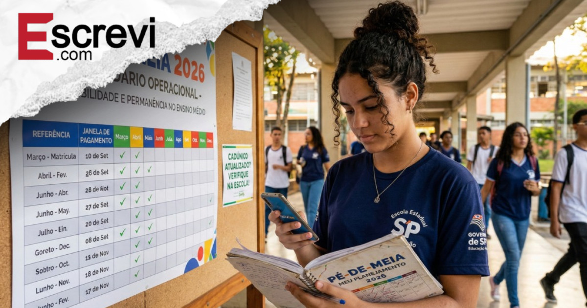 Pé-de-Meia começa a pagar a primeira parcela de 2026 nesta semana e o valor já tem data para cair imagem principal