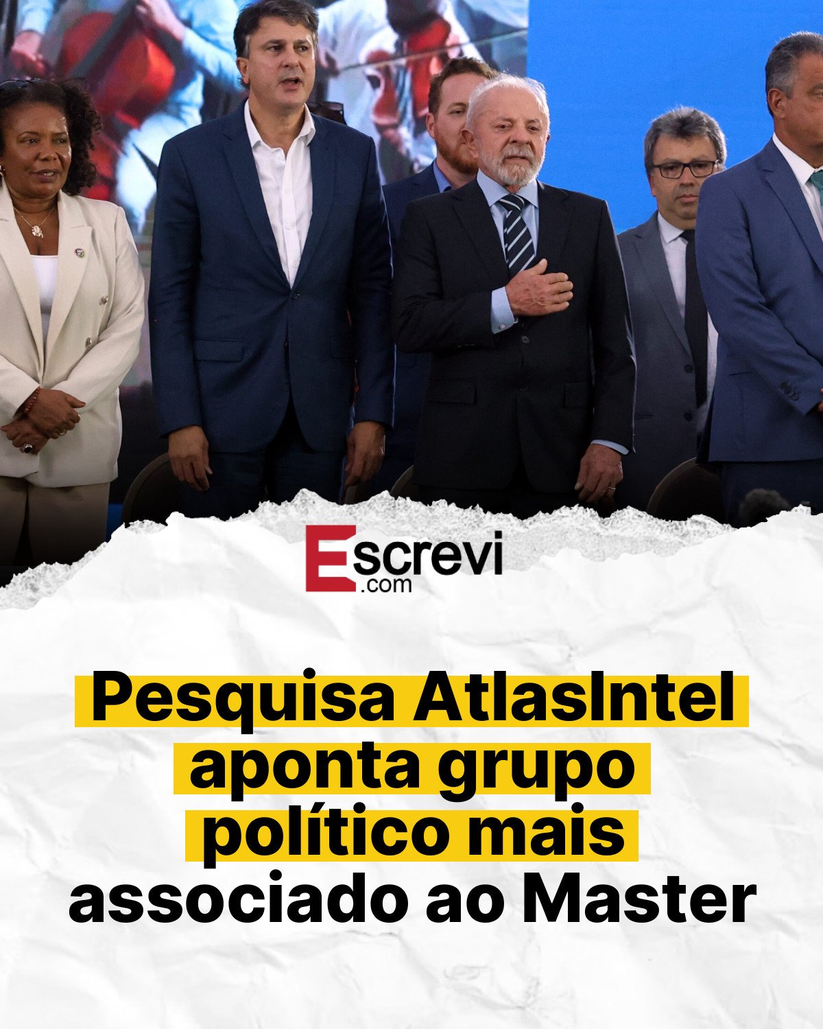 Pesquisa AtlasIntel aponta grupo político mais associado ao Master card branco
