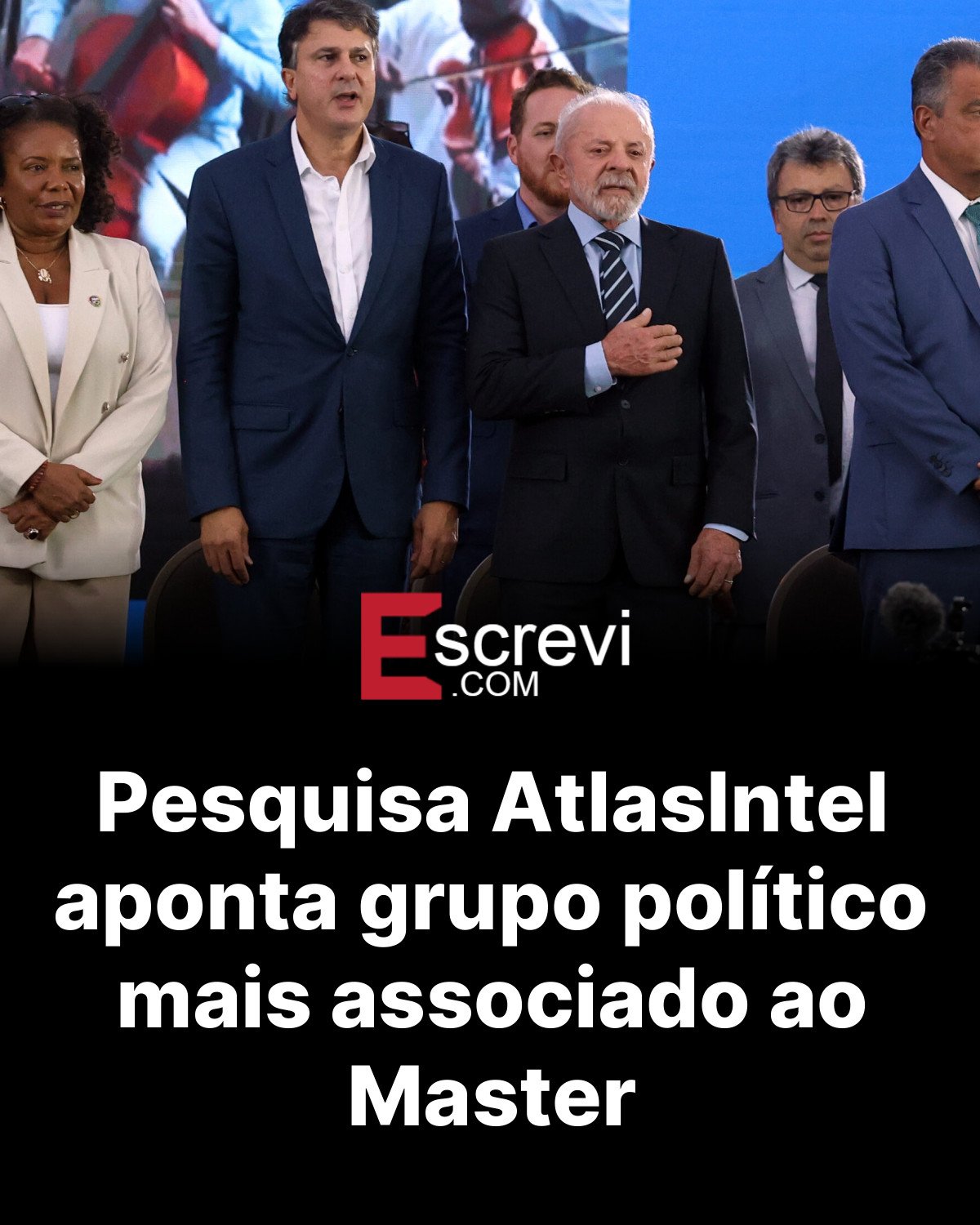 Pesquisa AtlasIntel aponta grupo político mais associado ao Master card preto