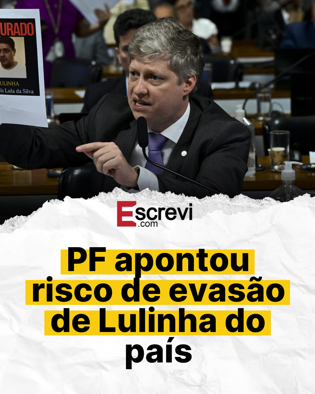 PF apontou risco de evasão de Lulinha do país card branco