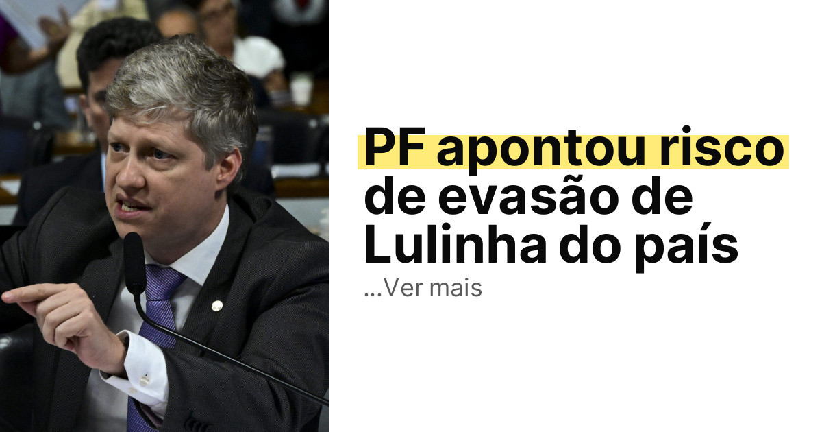 PF apontou risco de evasão de Lulinha do país imagem principal