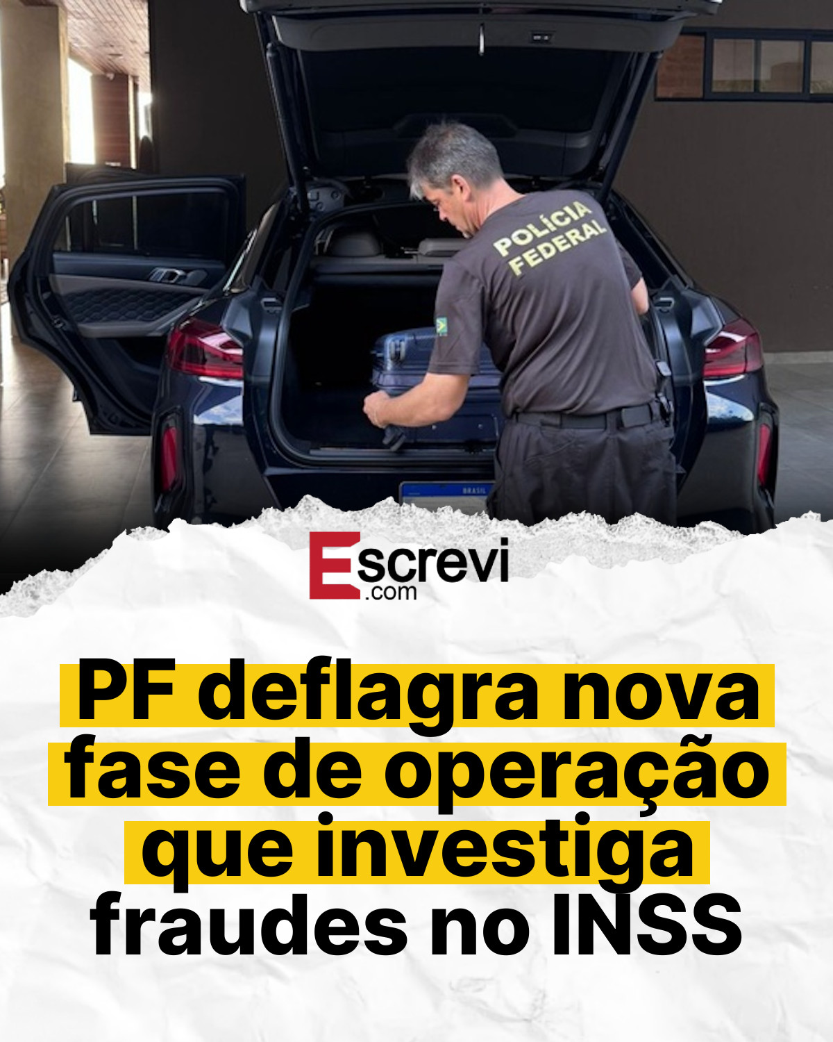 PF deflagra nova fase de operação que investiga fraudes no INSS card branco