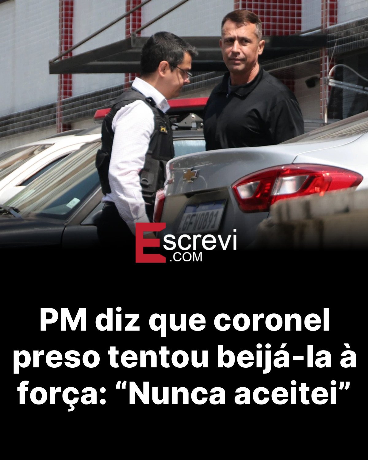 PM diz que coronel preso tentou beijá-la à força: “Nunca aceitei” card preto