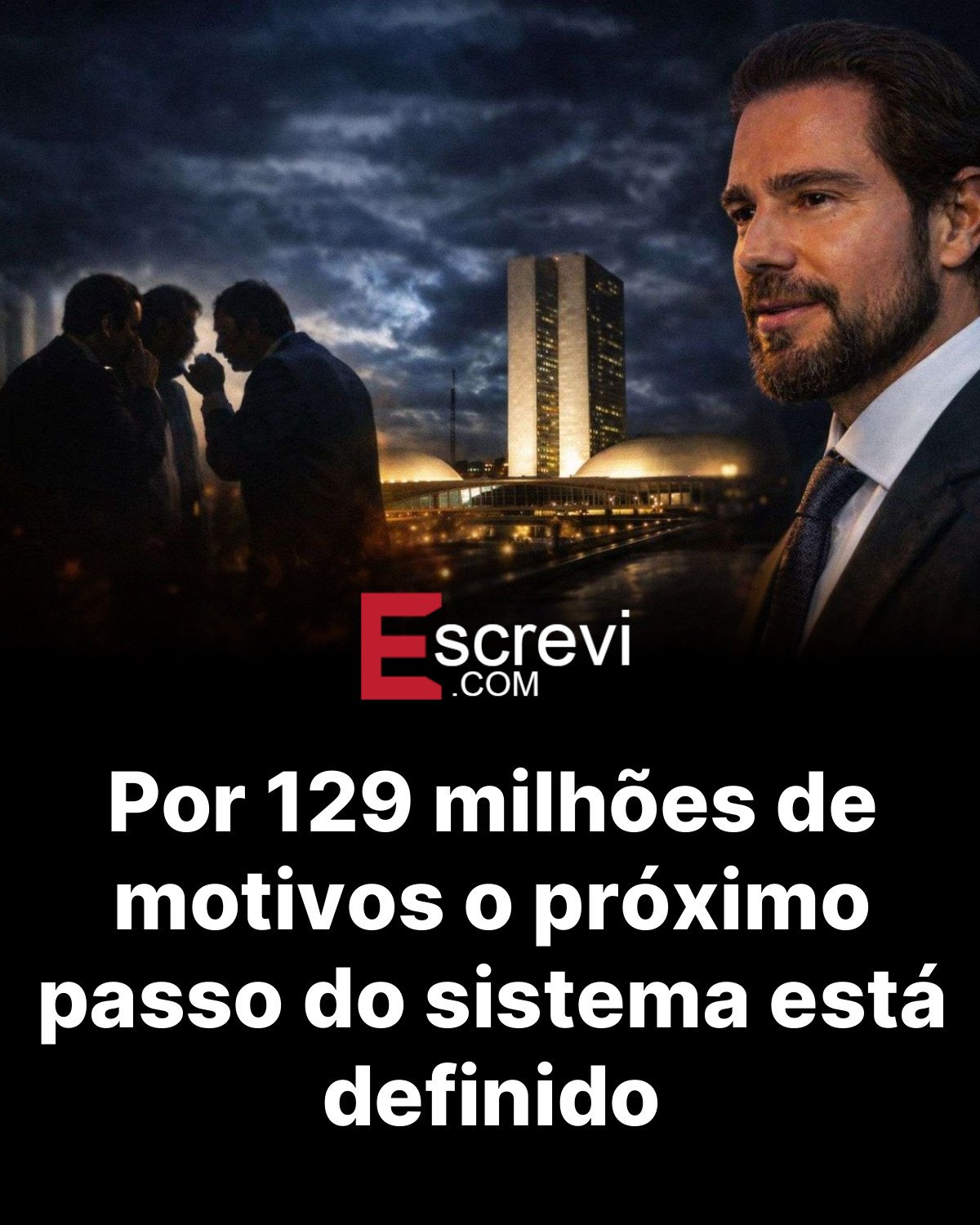 Por 129 milhões de motivos o próximo passo do sistema está definido card preto