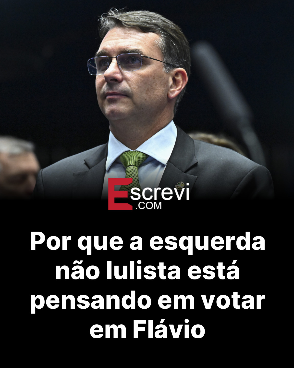 Por que a esquerda não lulista está pensando em votar em Flávio card preto