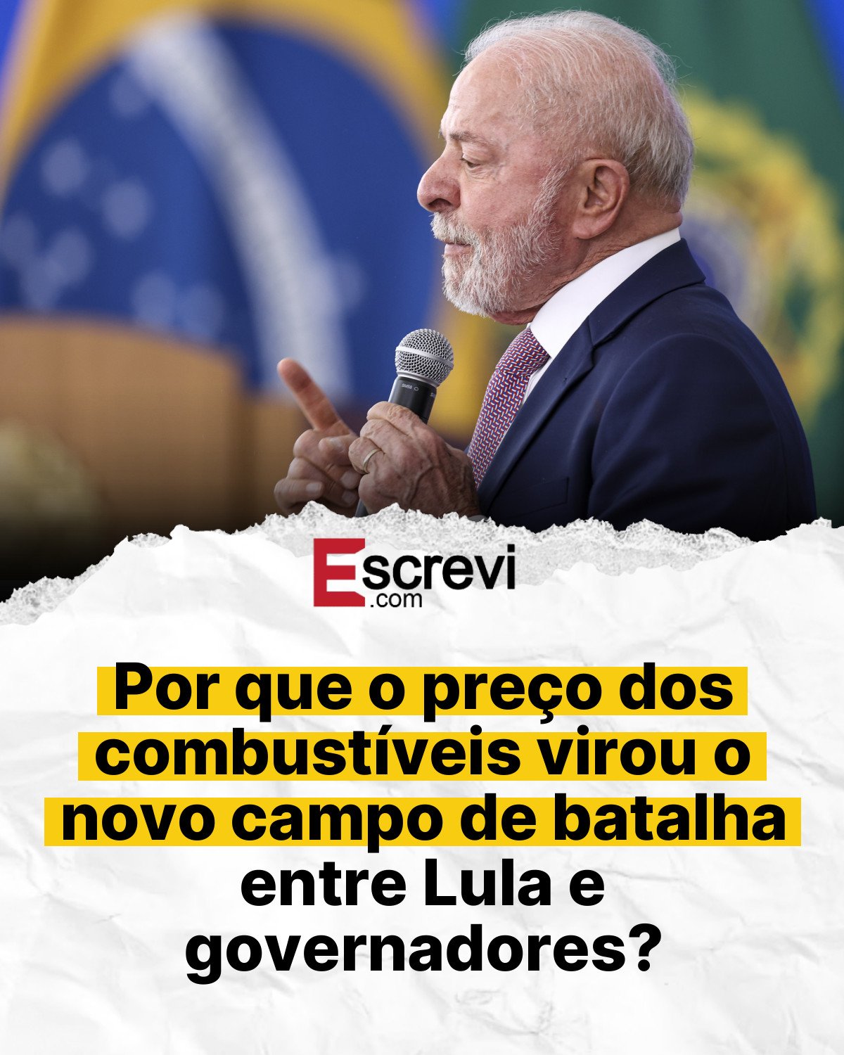 Por que o preço dos combustíveis virou o novo campo de batalha entre Lula e governadores? card branco