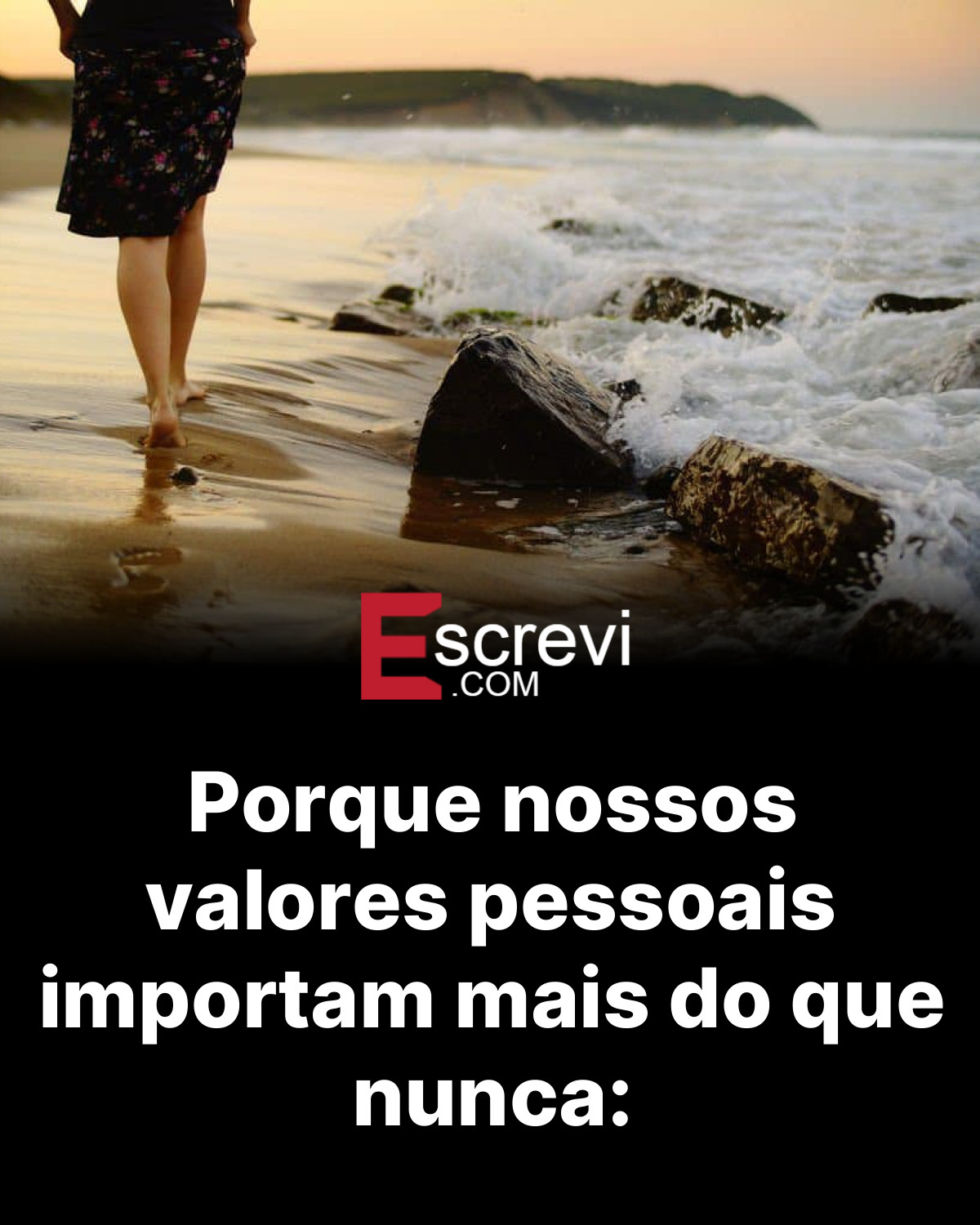 Porque nossos valores pessoais importam mais do que nunca: card preto
