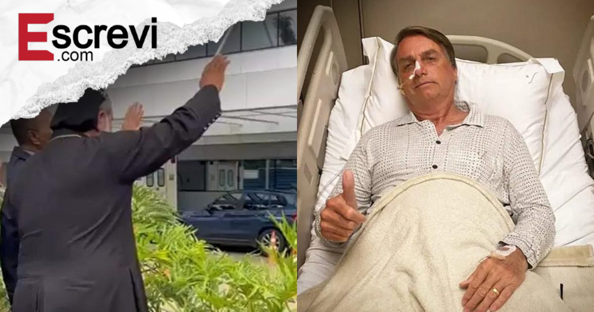 Proibido de visitar Jair Bolsonaro, Padre Kelmon faz oração em frente ao hospital DF Star imagem principal