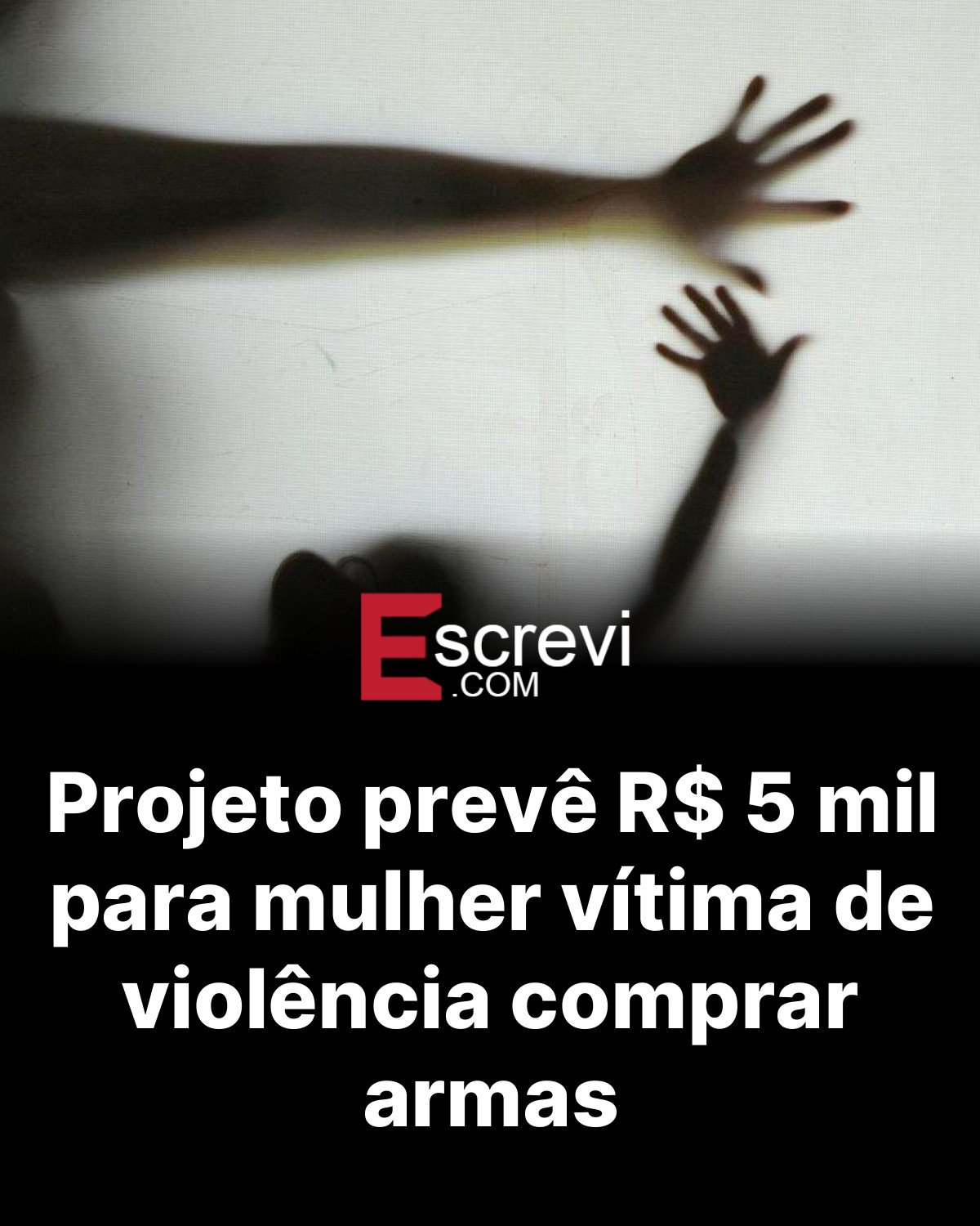 Projeto prevê R$ 5 mil para mulher vítima de violência comprar armas card preto