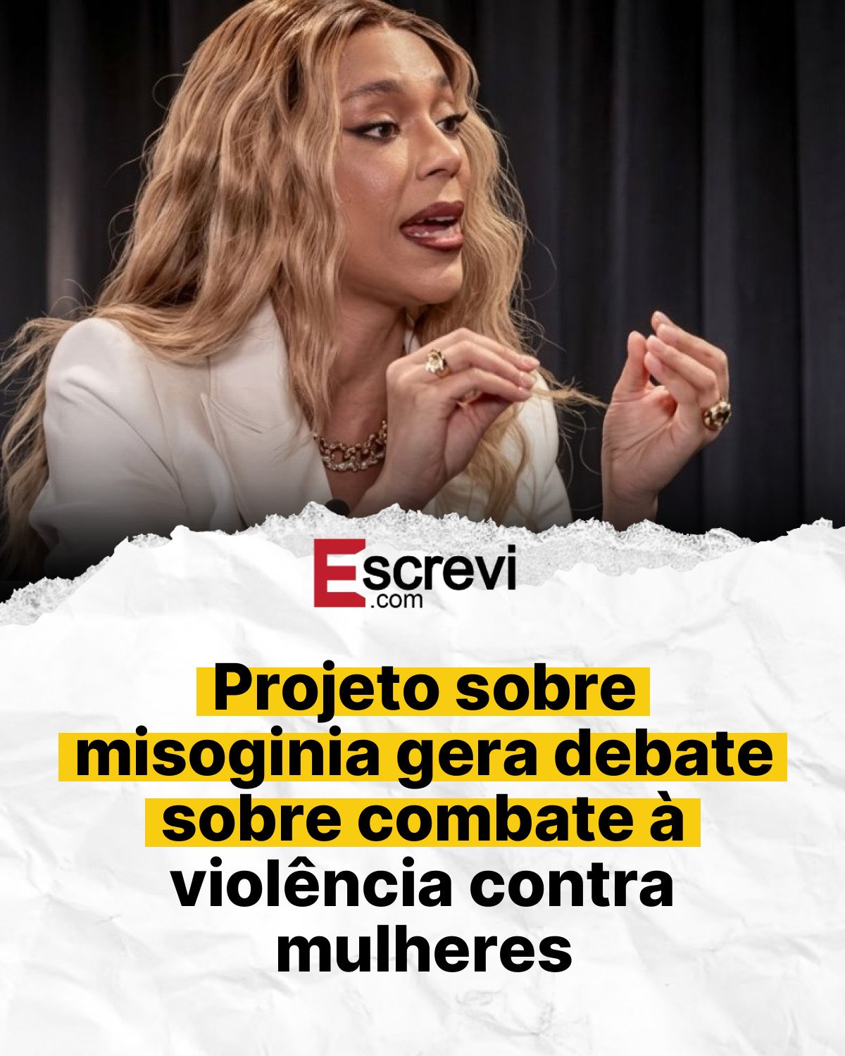 Projeto sobre misoginia gera debate sobre combate à violência contra mulheres card branco