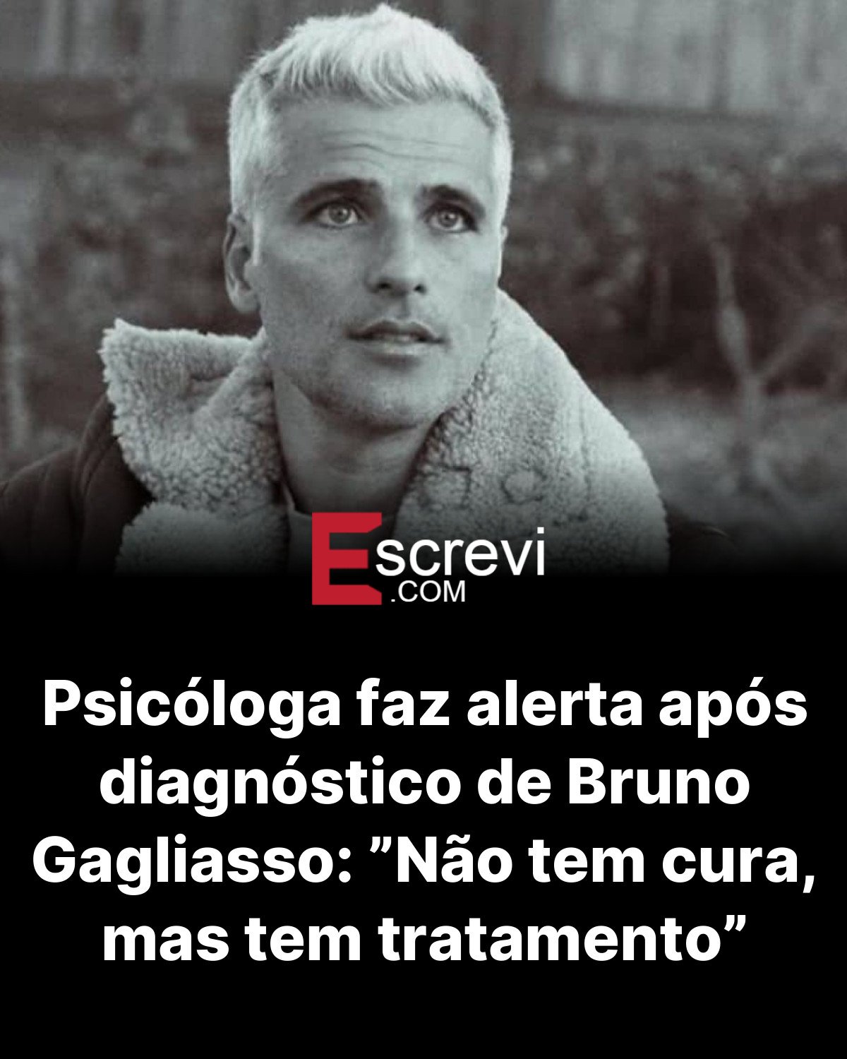 Psicóloga faz alerta após diagnóstico de Bruno Gagliasso: ”Não tem cura, mas tem tratamento” card preto
