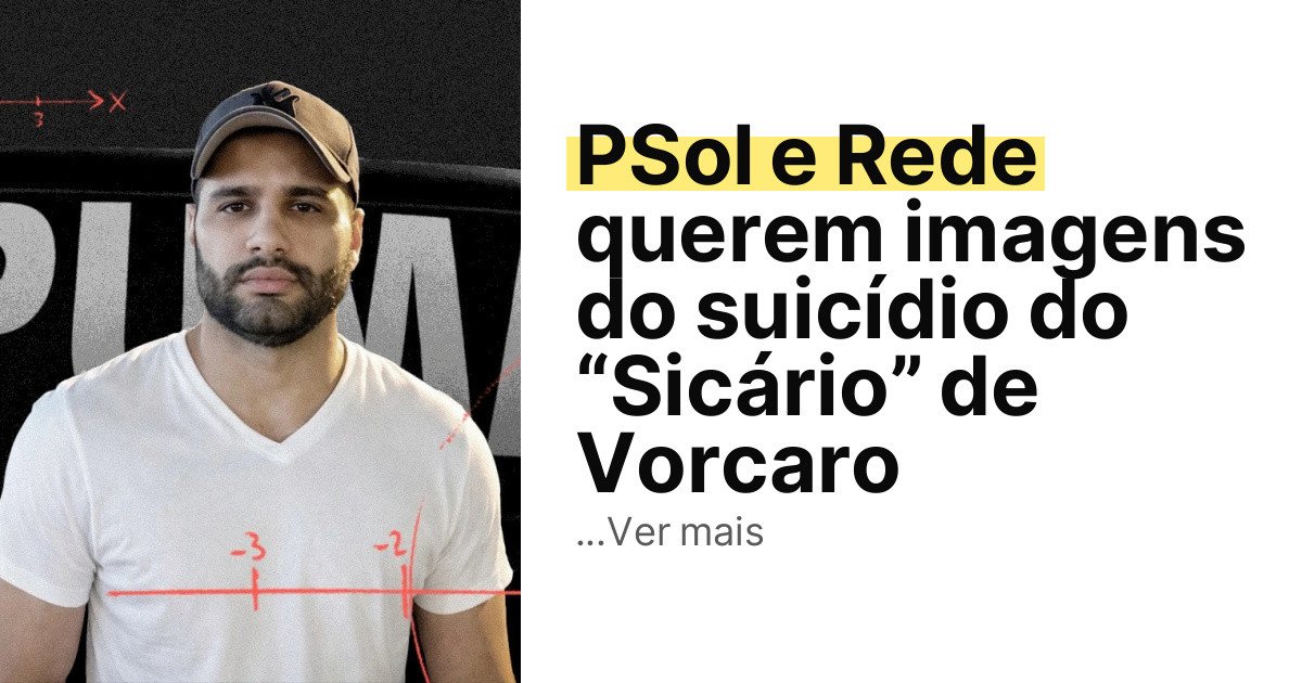 PSol e Rede querem imagens do suicídio do “Sicário” de Vorcaro imagem principal