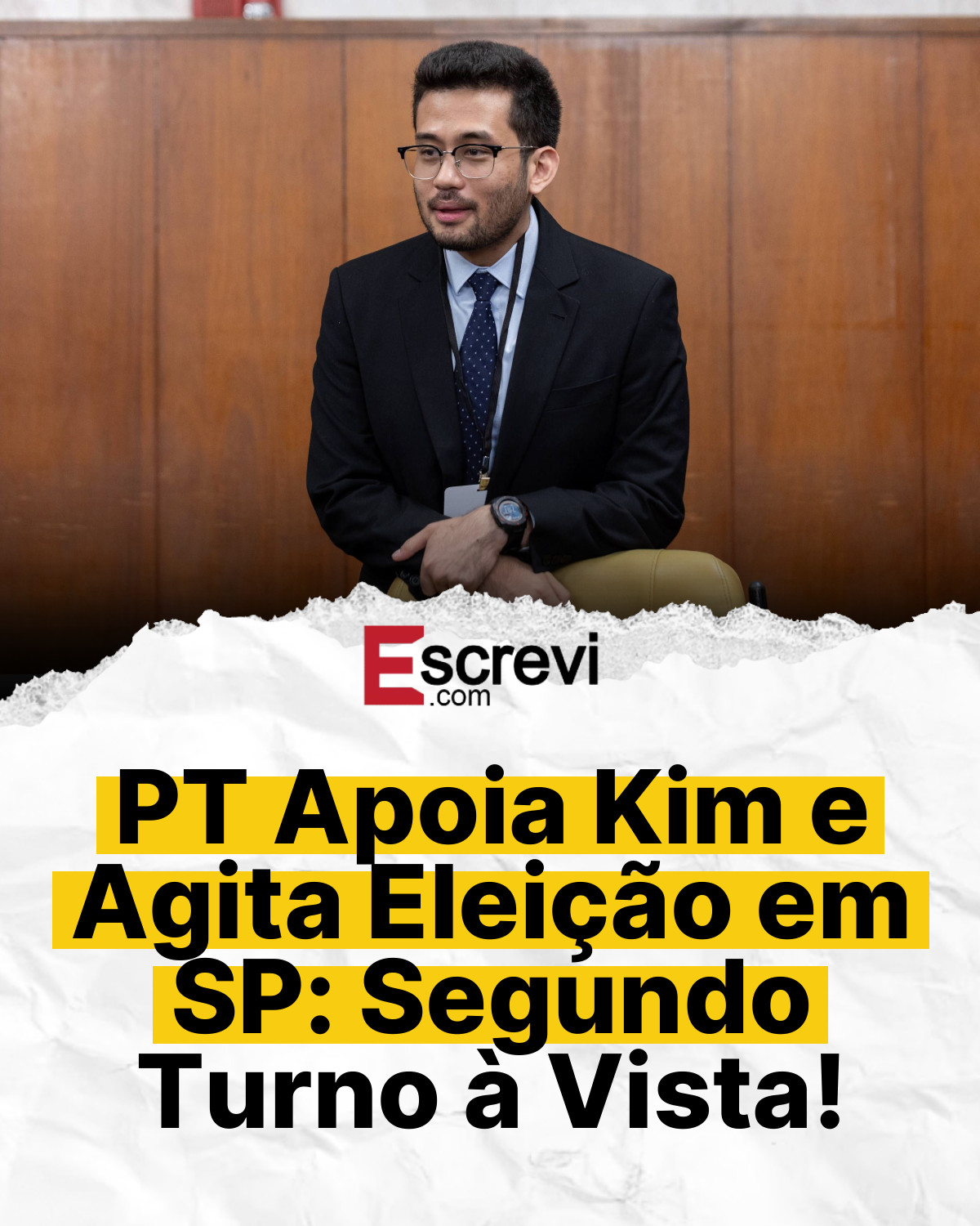 PT Apoia Kim e Agita Eleição em SP: Segundo Turno à Vista! card branco