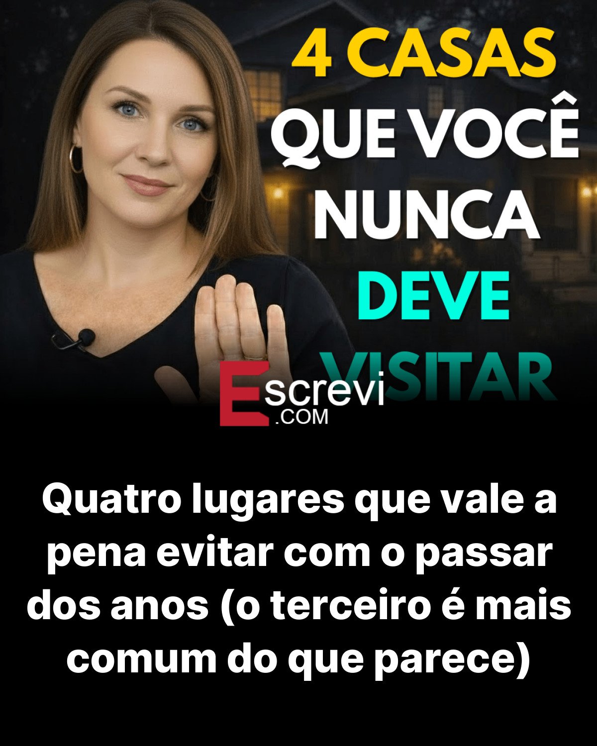 Quatro lugares que vale a pena evitar com o passar dos anos (o terceiro é mais comum do que parece) card preto