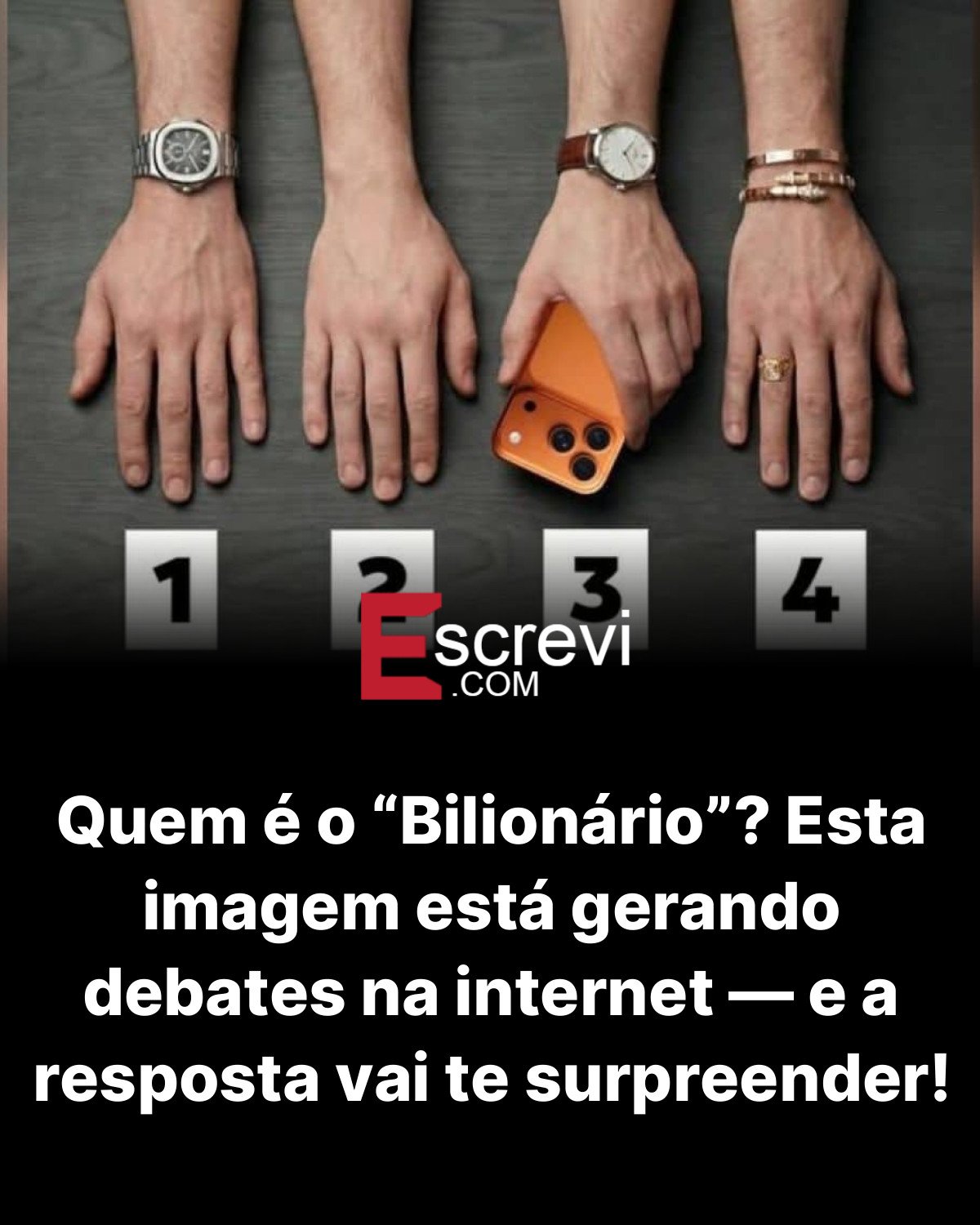 Quem é o “Bilionário”? Esta imagem está gerando debates na internet — e a resposta vai te surpreender! card preto