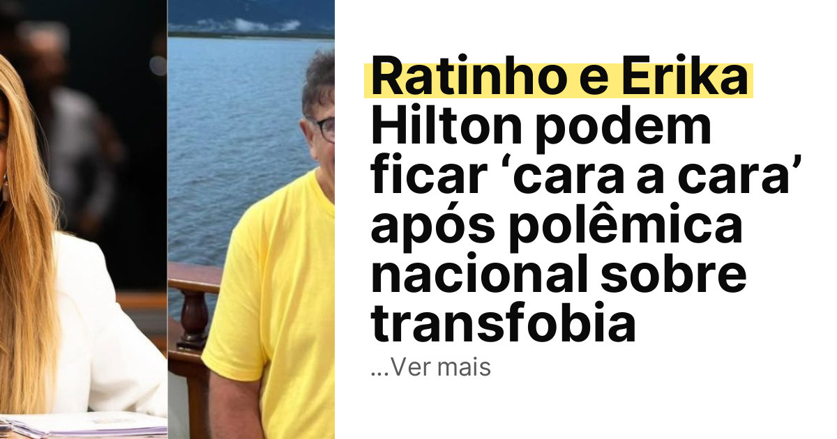 Ratinho e Erika Hilton podem ficar ‘cara a cara’ após polêmica nacional sobre transfobia imagem principal