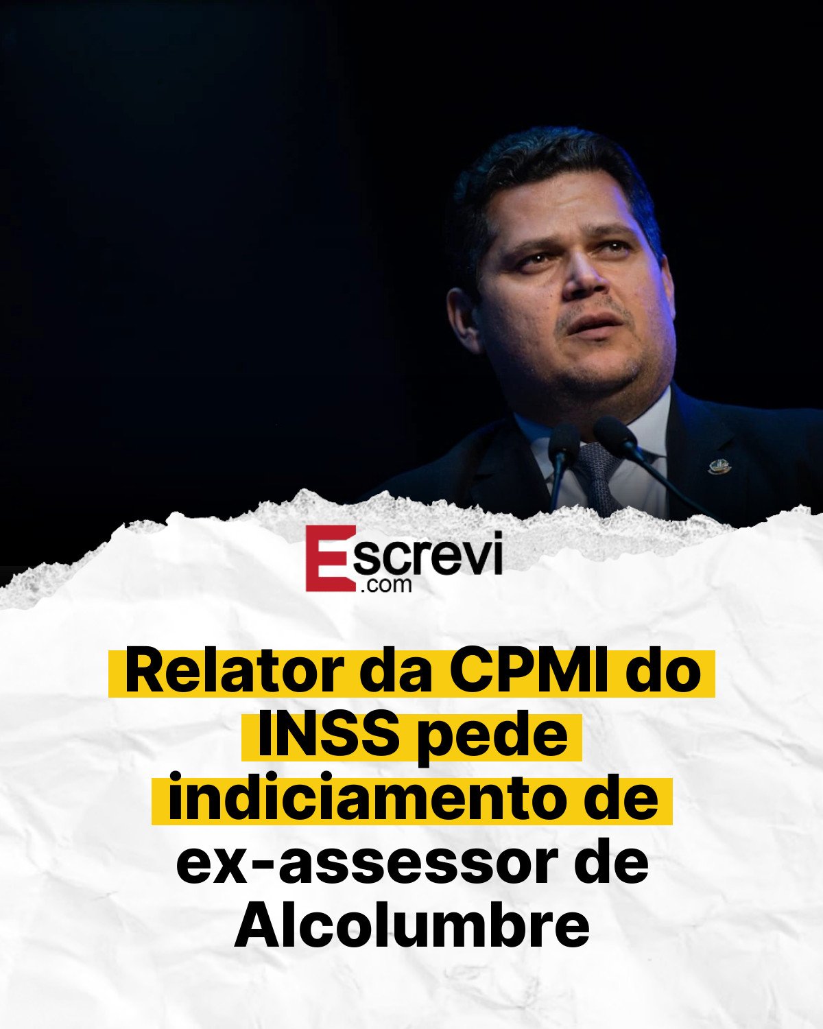 Relator da CPMI do INSS pede indiciamento de ex-assessor de Alcolumbre card branco