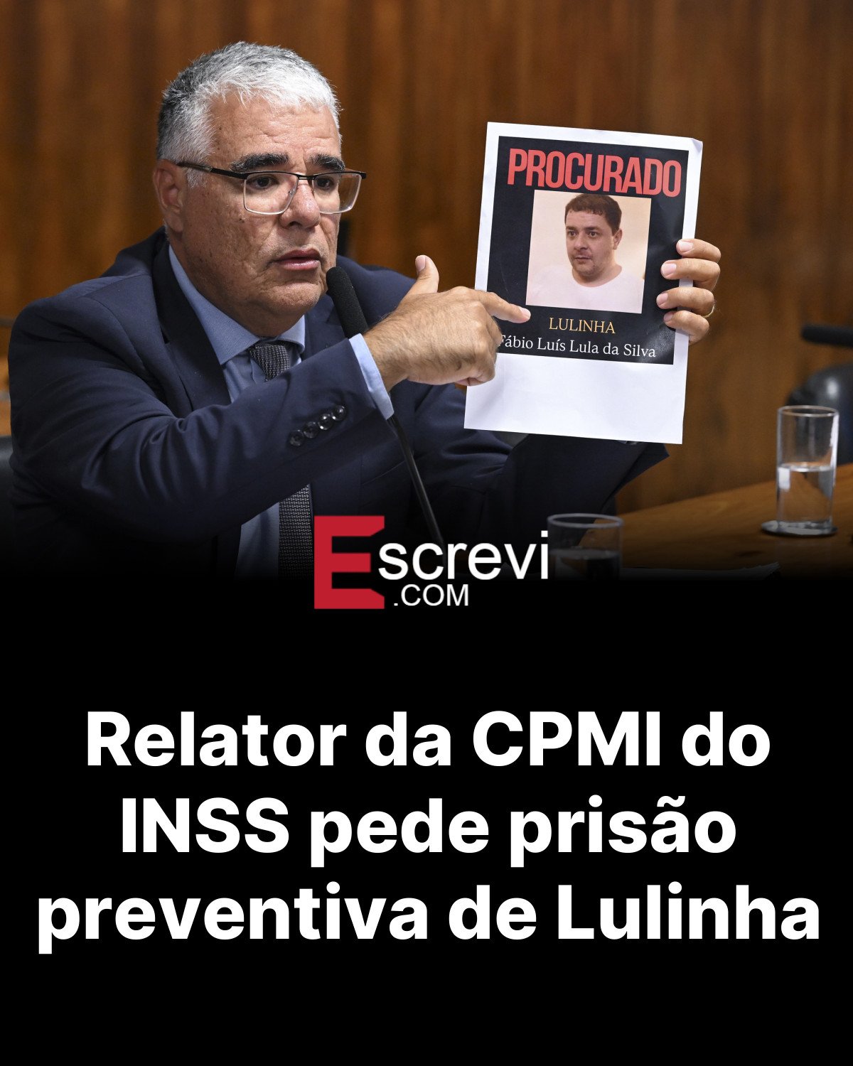 Relator da CPMI do INSS pede prisão preventiva de Lulinha card preto