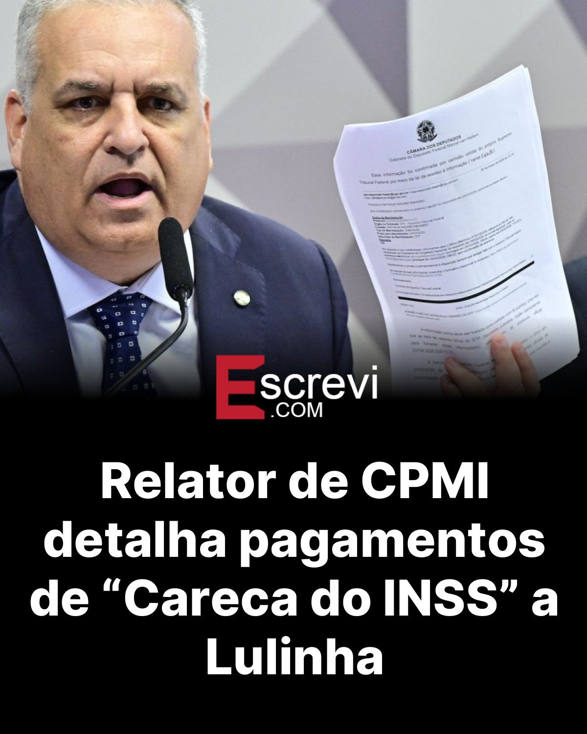 Relator de CPMI detalha pagamentos de “Careca do INSS” a Lulinha card preto