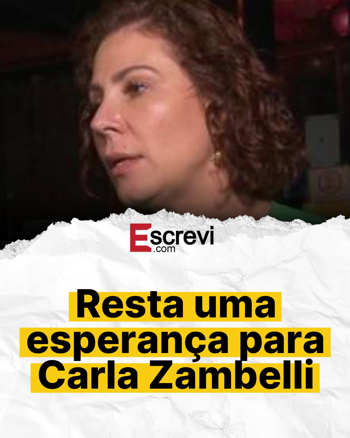 Resta uma esperança para Carla Zambelli card branco