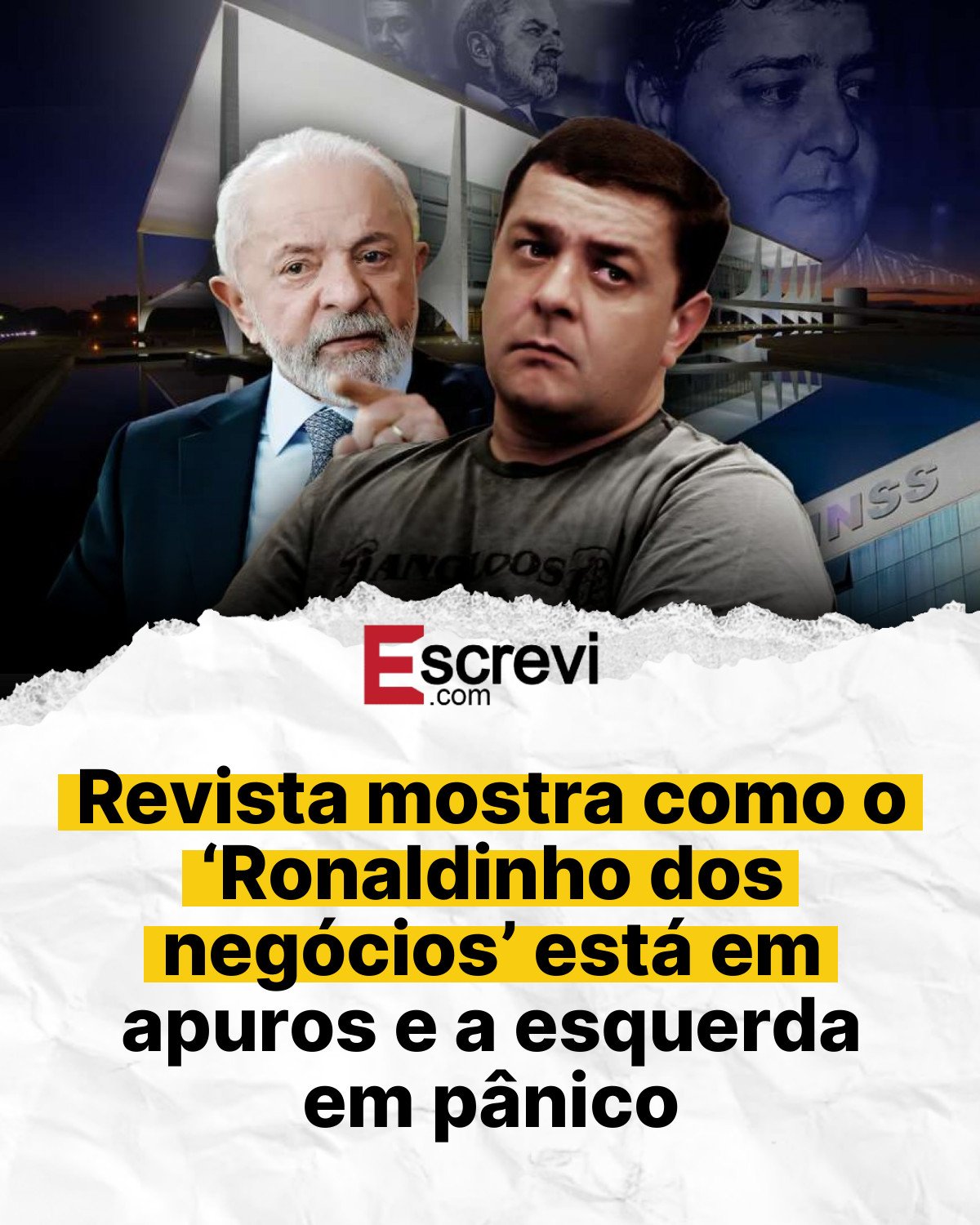 Revista mostra como o ‘Ronaldinho dos negócios’ está em apuros e a esquerda em pânico card branco