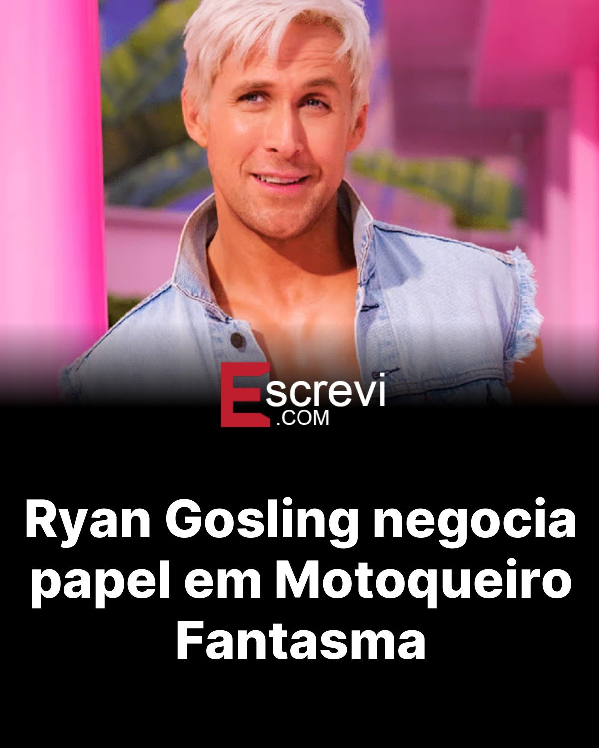 Ryan Gosling negocia papel em Motoqueiro Fantasma card preto
