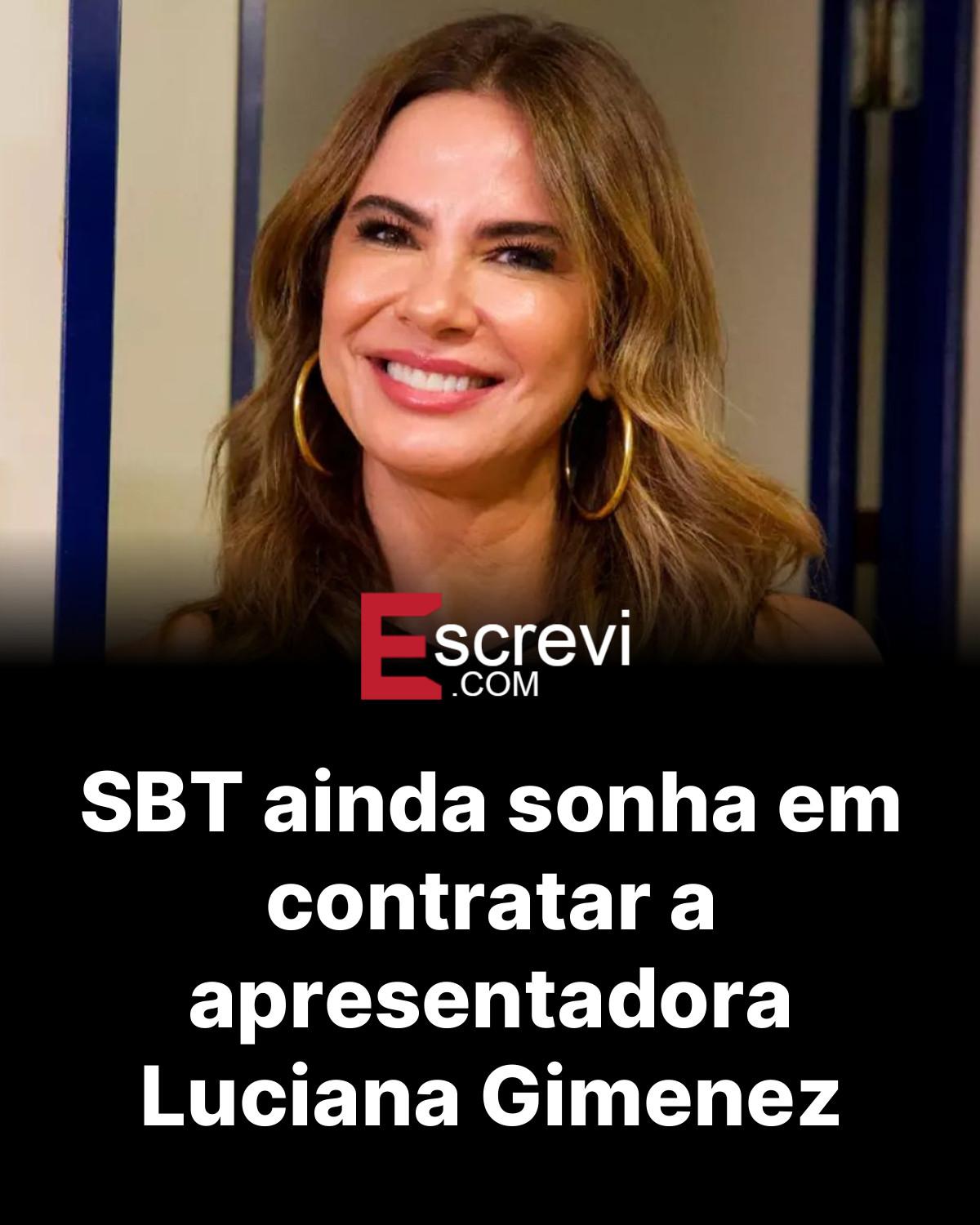 SBT ainda sonha em contratar a apresentadora Luciana Gimenez card preto