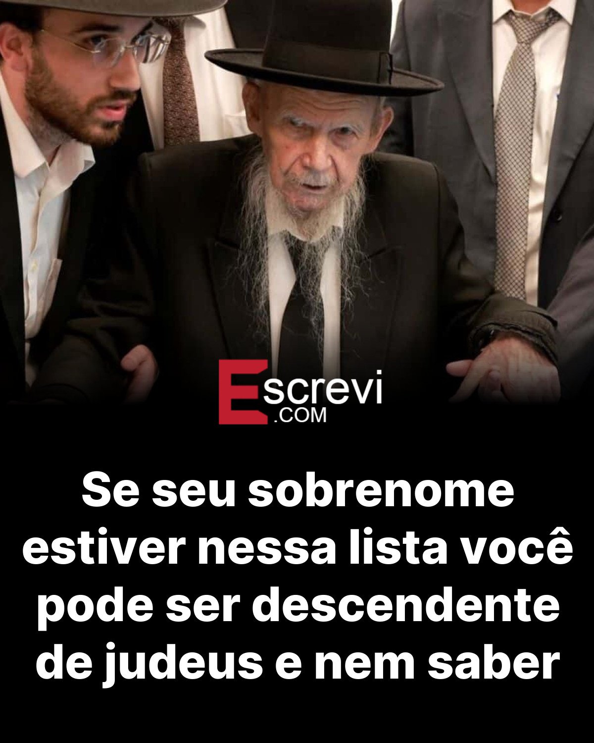 Se seu sobrenome estiver nessa lista você pode ser descendente de judeus e nem saber card preto