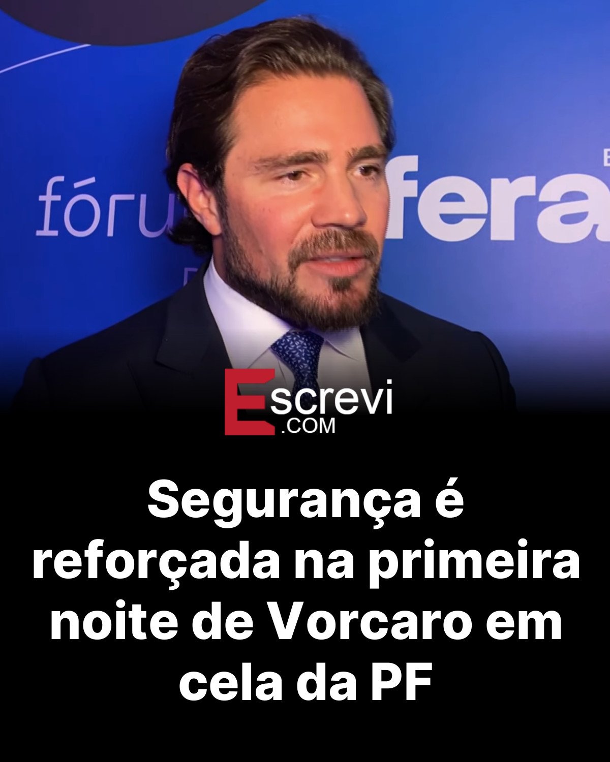 Segurança é reforçada na primeira noite de Vorcaro em cela da PF card preto