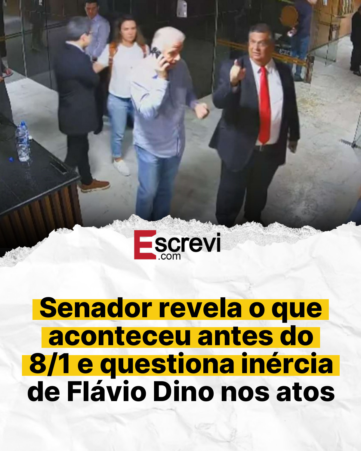 Senador revela o que aconteceu antes do 8/1 e questiona inércia de Flávio Dino nos atos card branco