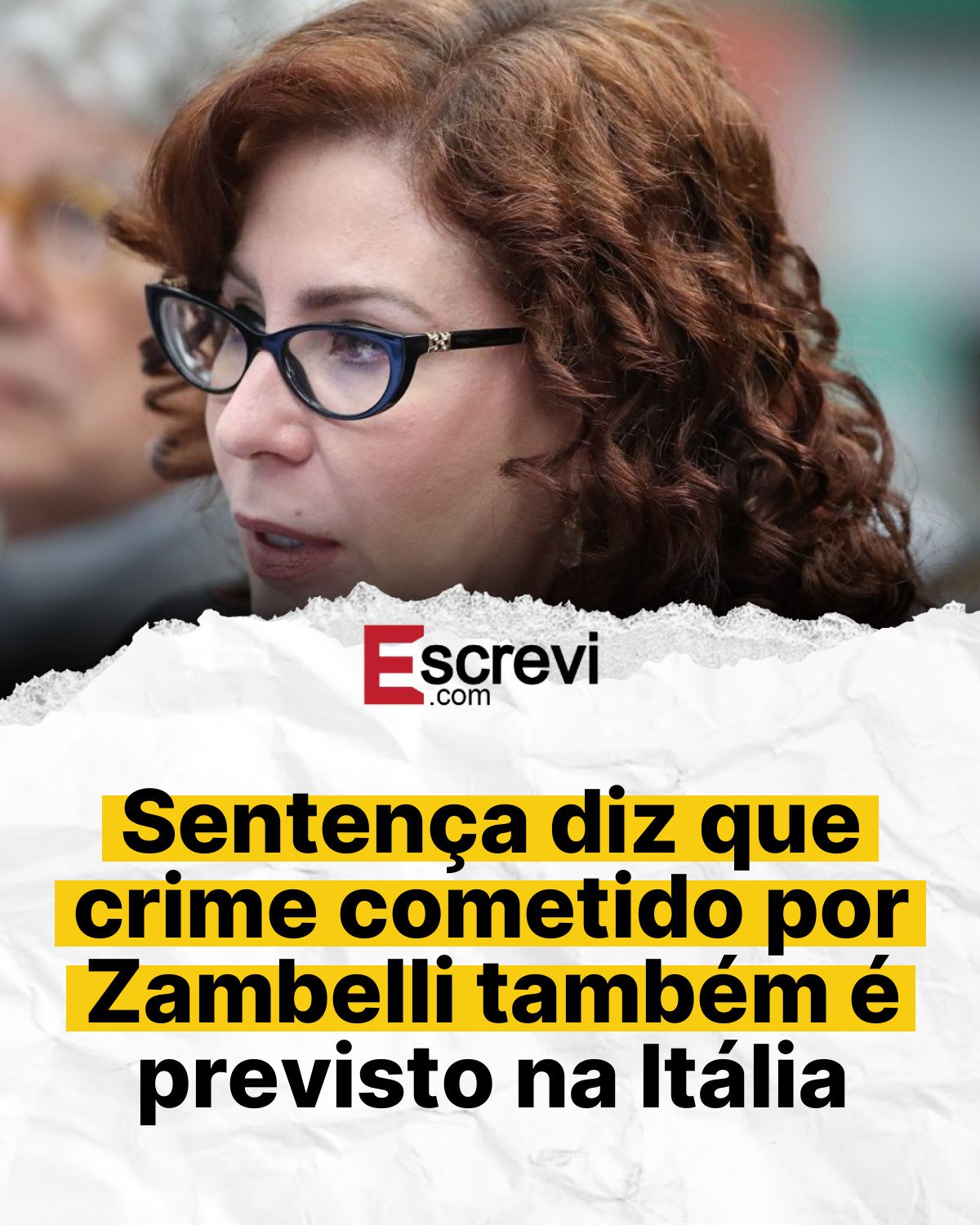 Sentença diz que crime cometido por Zambelli também é previsto na Itália card branco