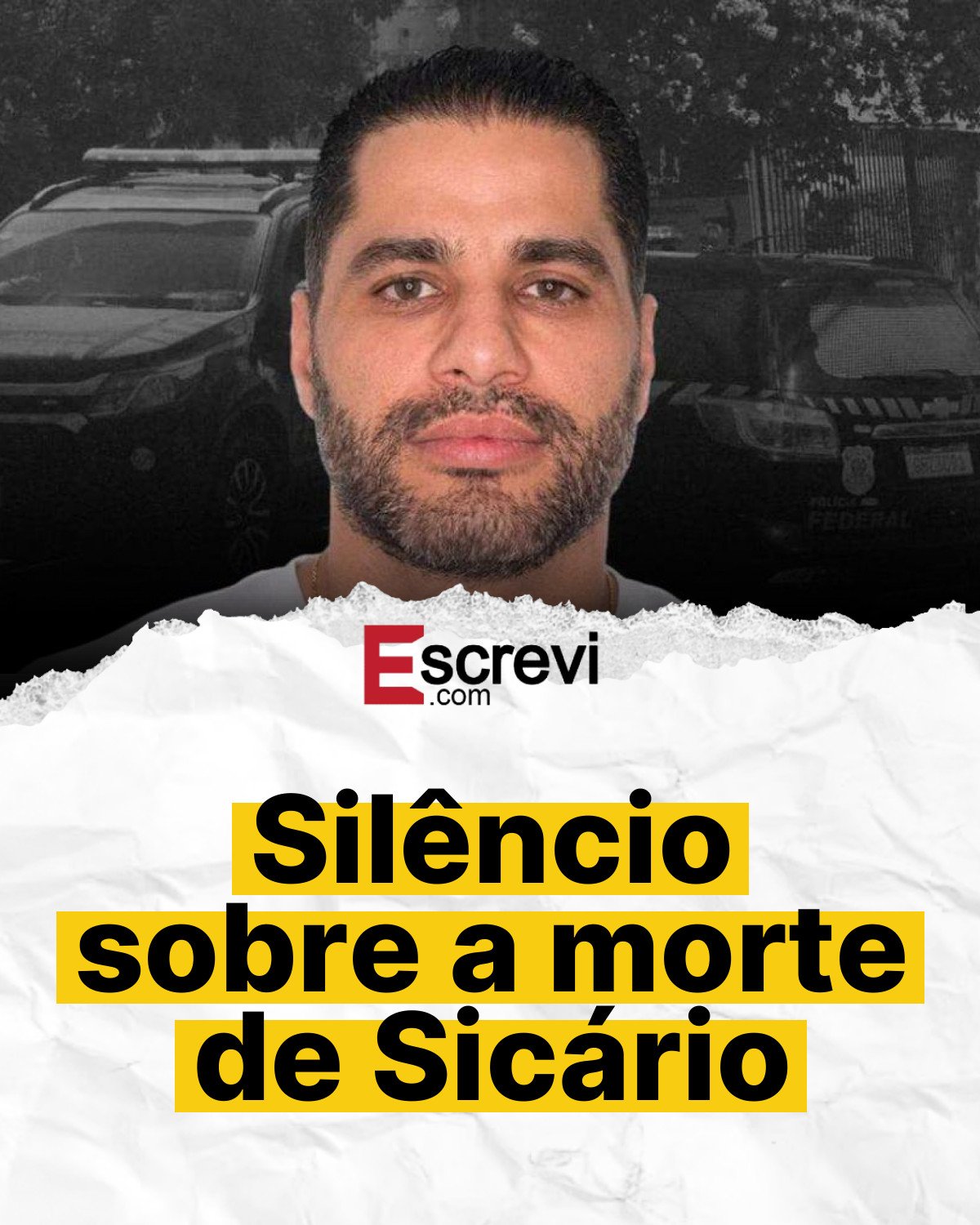 Silêncio sobre a morte de Sicário card branco