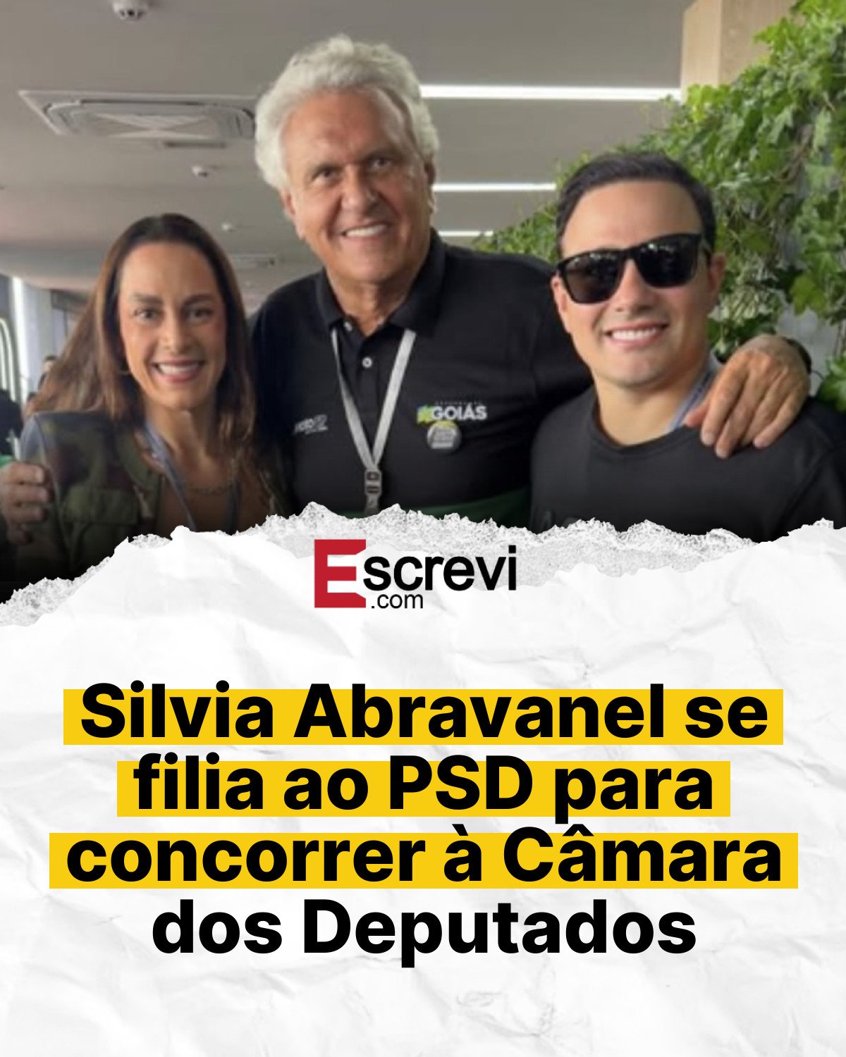 Silvia Abravanel se filia ao PSD para concorrer à Câmara dos Deputados card branco