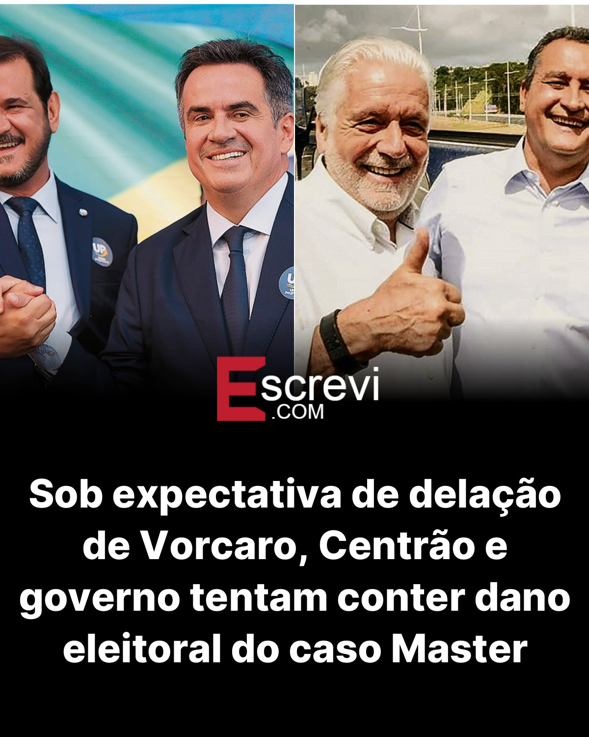 Sob expectativa de delação de Vorcaro, Centrão e governo tentam conter dano eleitoral do caso Master card preto