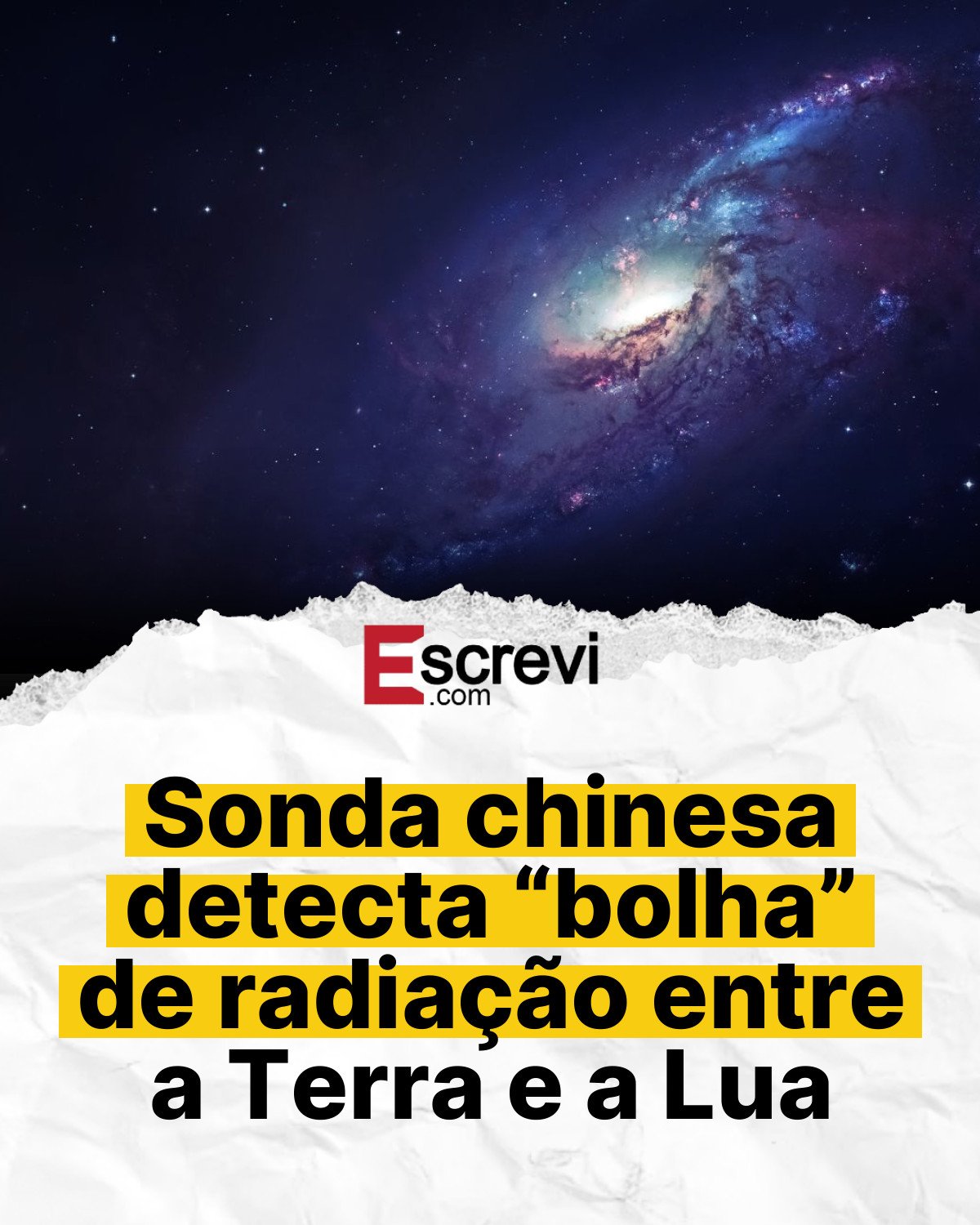 Sonda chinesa detecta “bolha” de radiação entre a Terra e a Lua card branco
