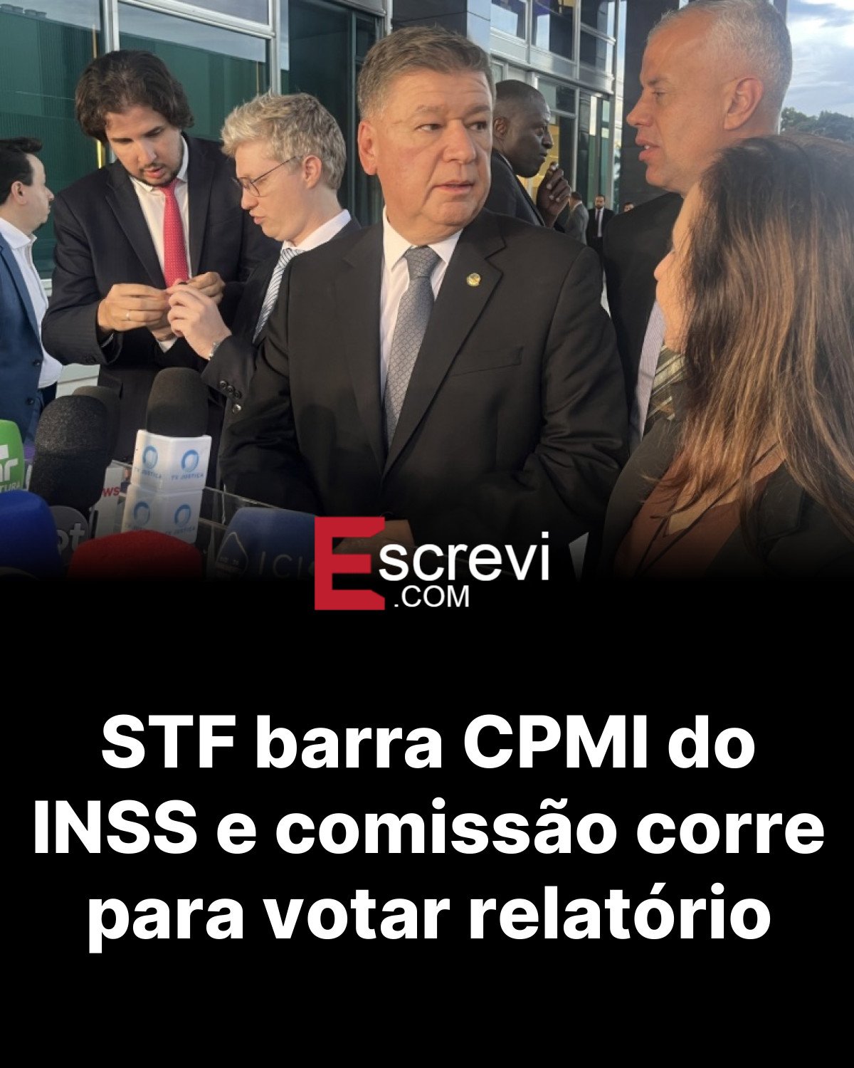 STF barra CPMI do INSS e comissão corre para votar relatório card preto