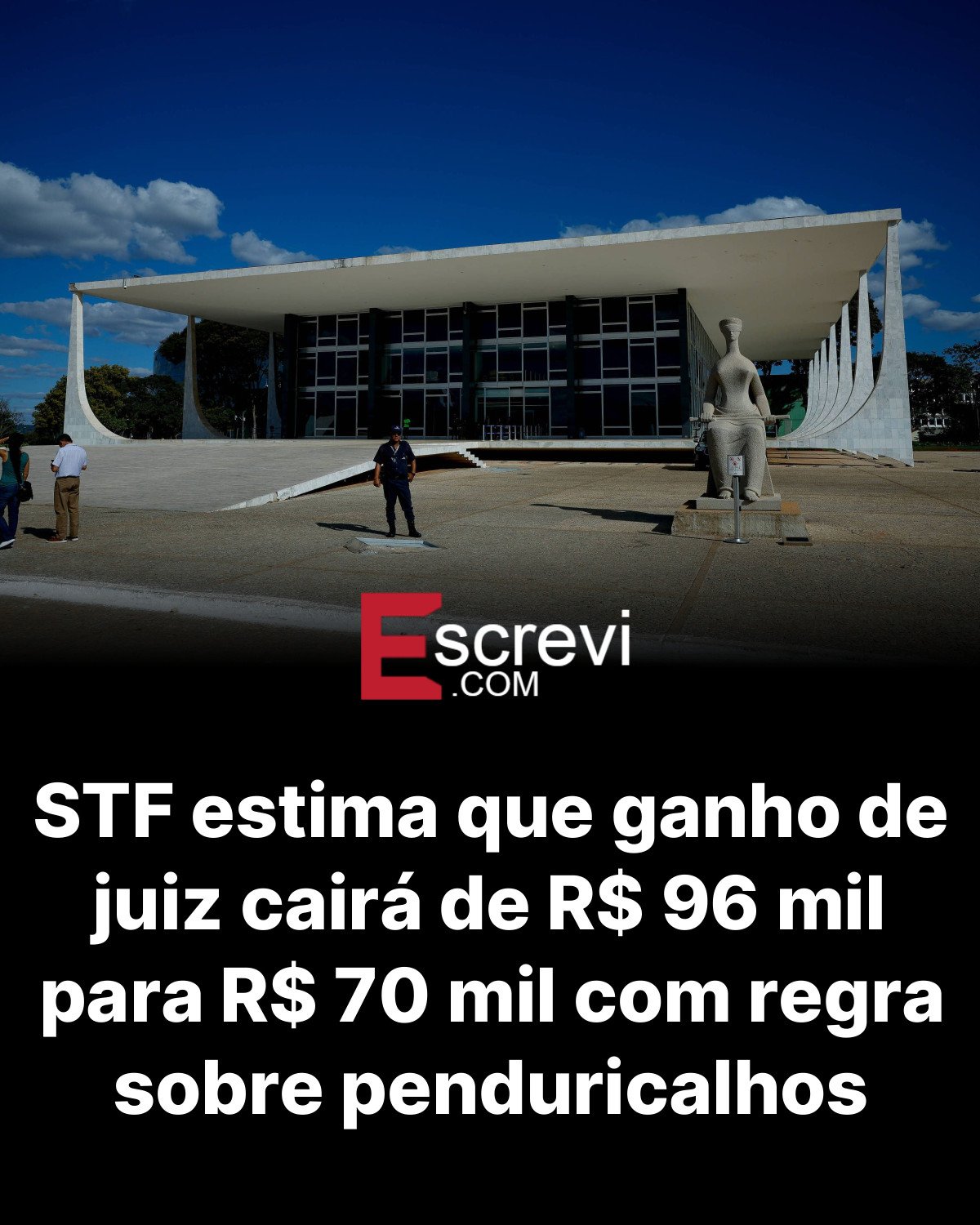 STF estima que ganho de juiz cairá de R$ 96 mil para R$ 70 mil com regra sobre penduricalhos card preto