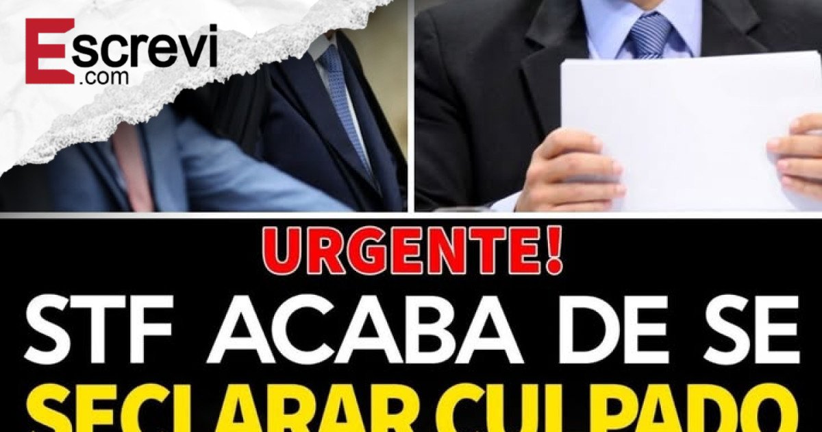 STF se delcara CULPADO – Votação de hoje é PROVA de que o STF protege corruptos e a si mesma – News imagem principal