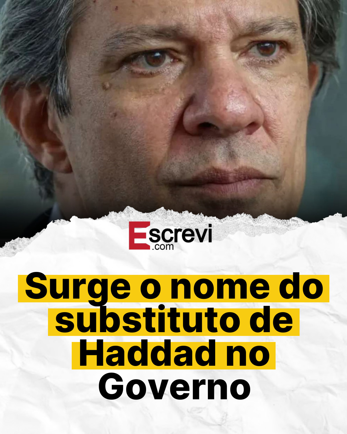 Surge o nome do substituto de Haddad no Governo card branco