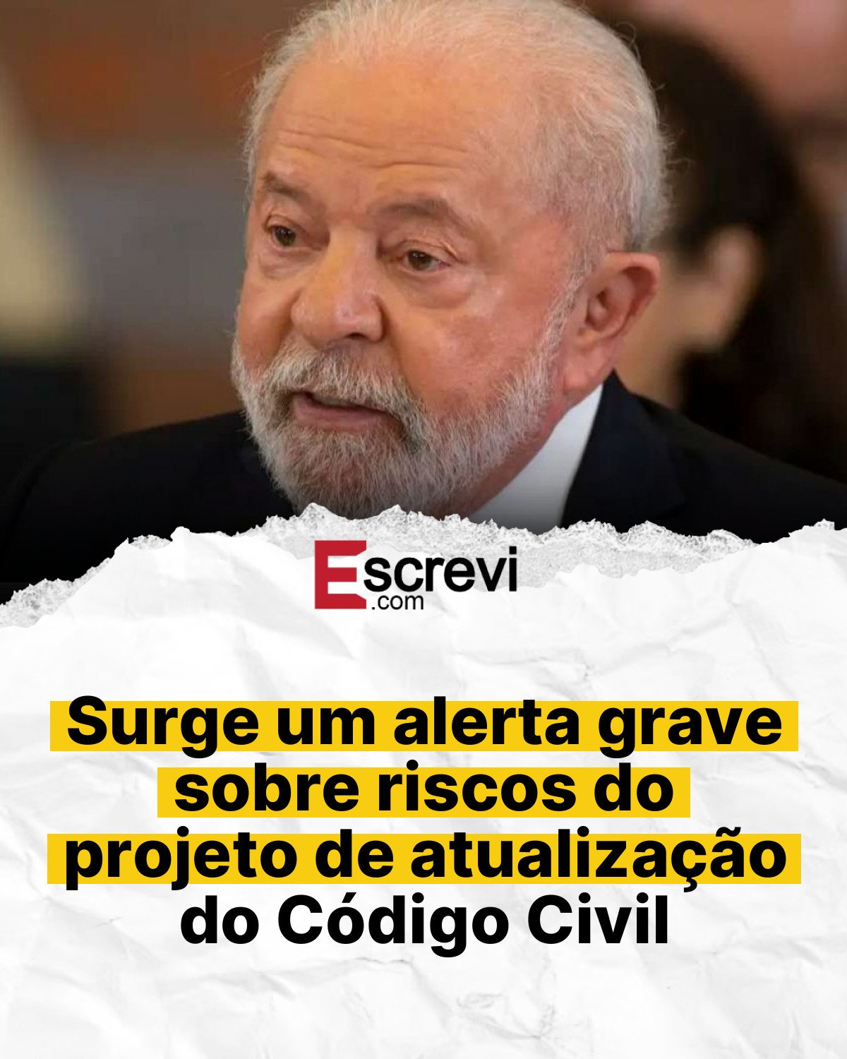 Surge um alerta grave sobre riscos do projeto de atualização do Código Civil card branco