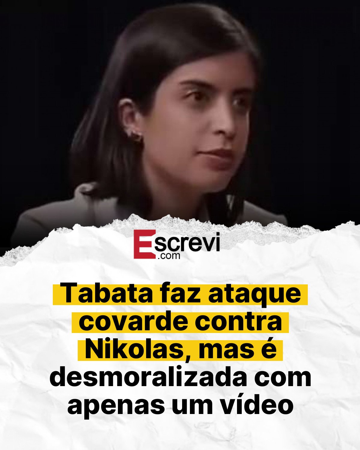 Tabata faz ataque covarde contra Nikolas, mas é desmoralizada com apenas um vídeo card branco