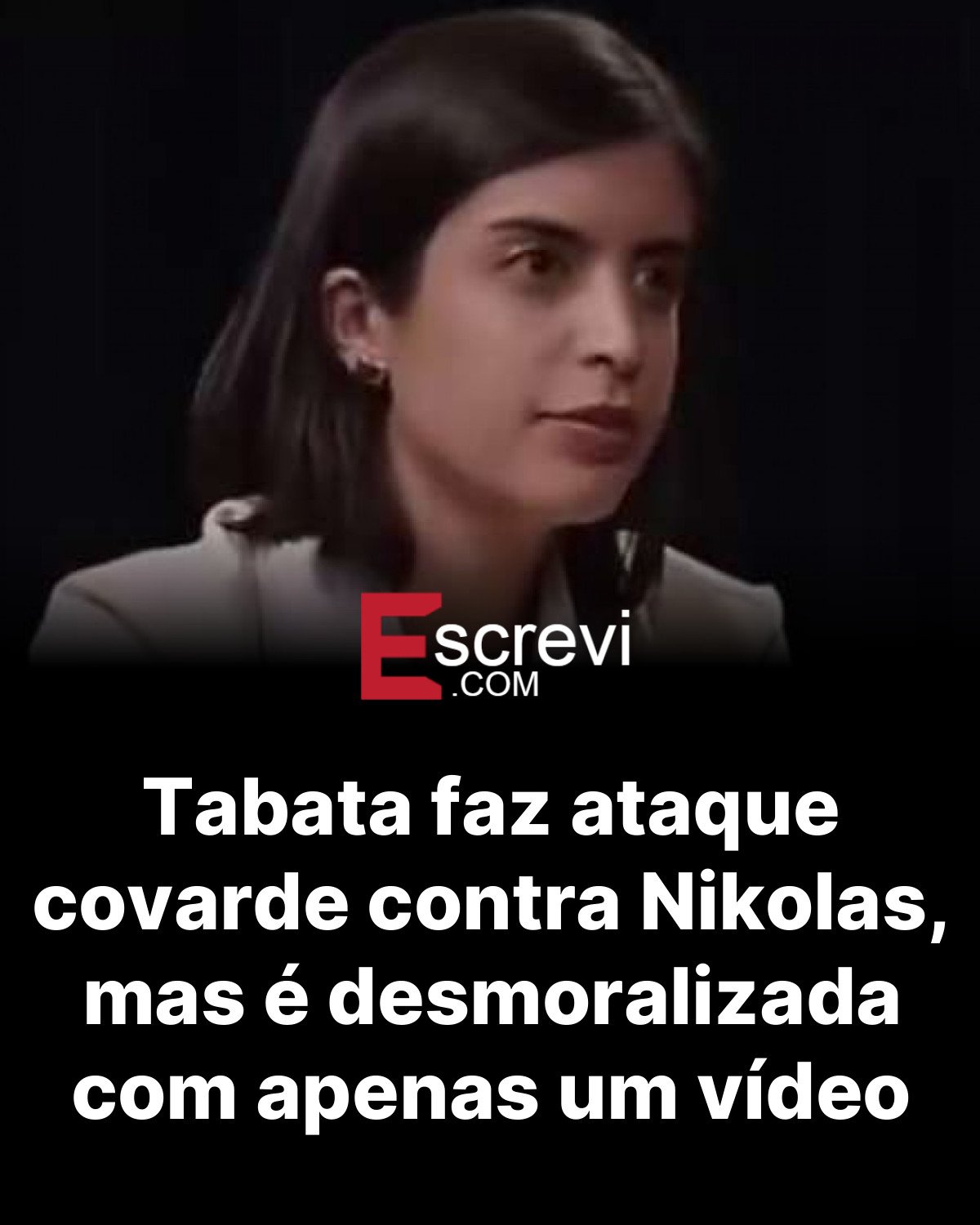 Tabata faz ataque covarde contra Nikolas, mas é desmoralizada com apenas um vídeo card preto