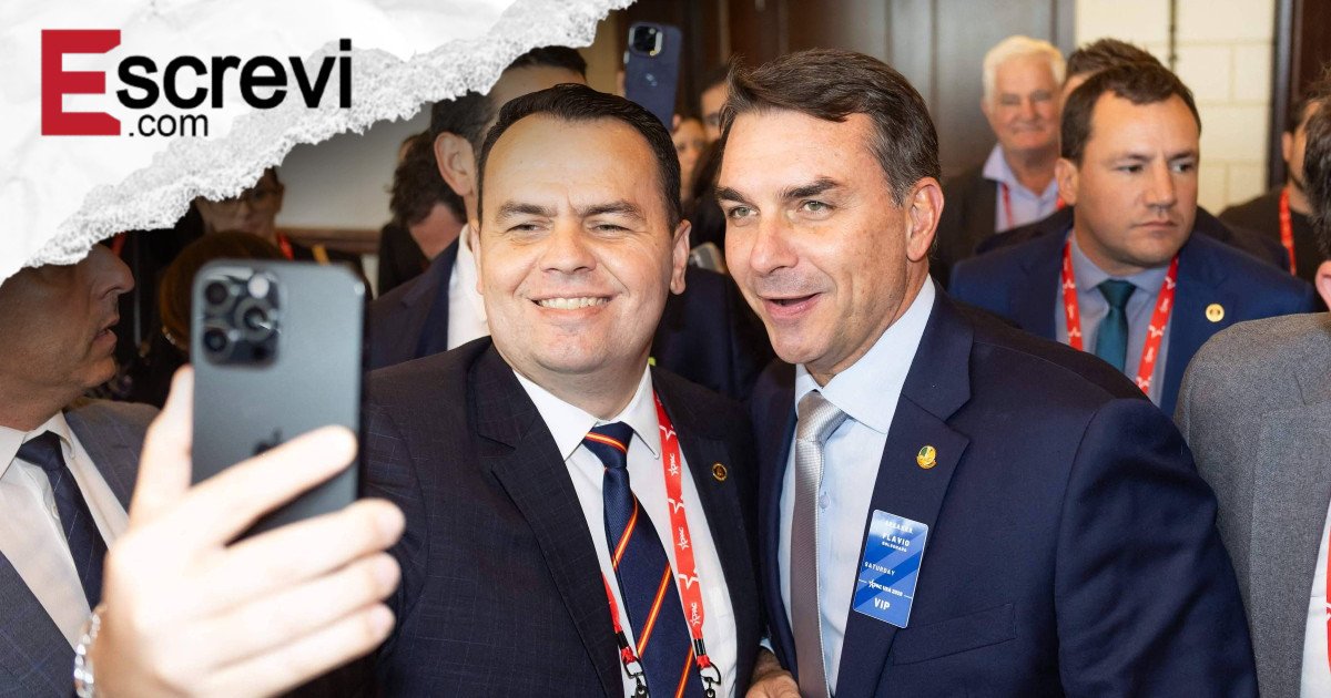 ‘Tem que virar a página da desconfiança com Michelle e Tarcísio’, diz Flávio Bolsonaro nos EUA imagem principal