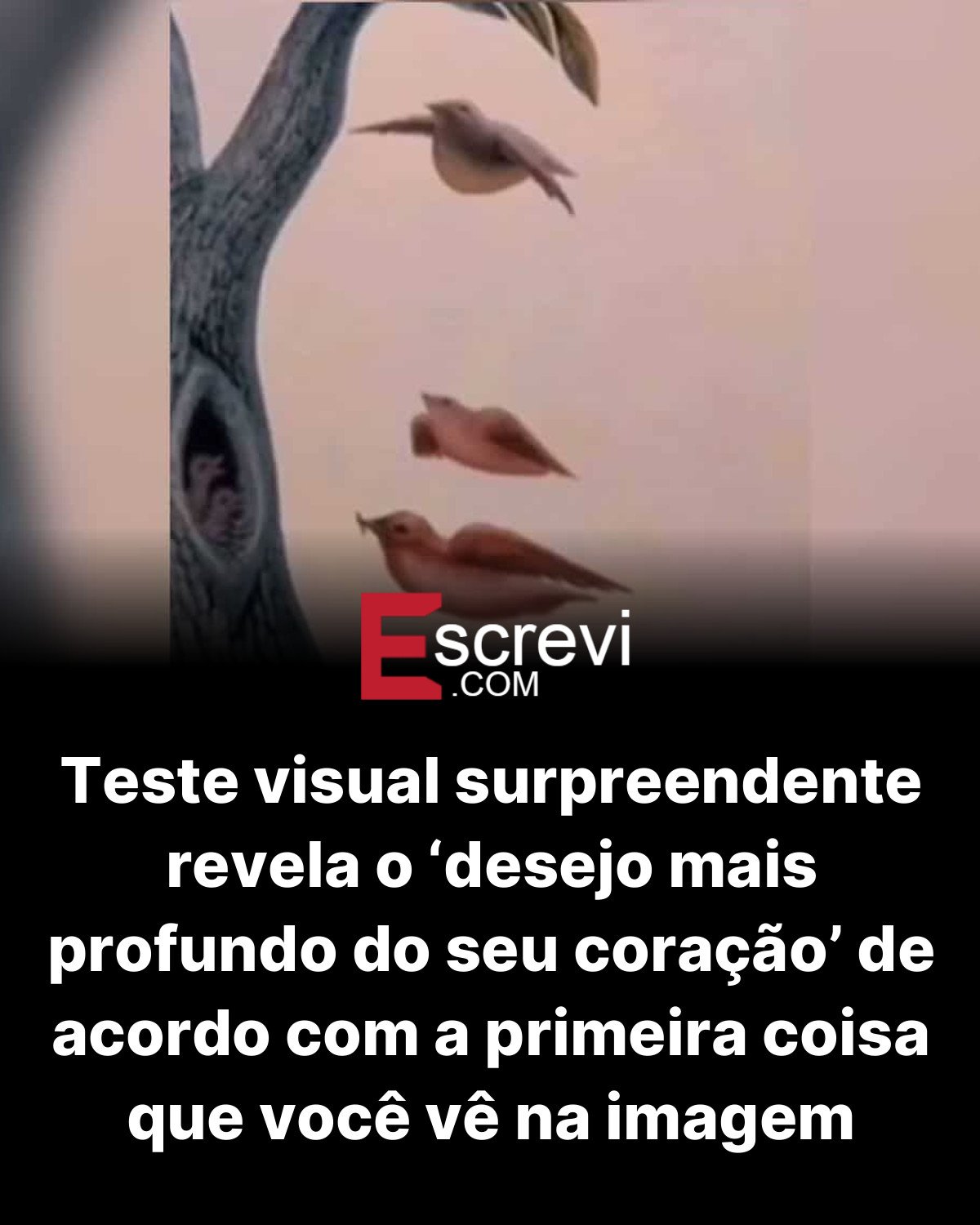 Teste visual surpreendente revela o ‘desejo mais profundo do seu coração’ de acordo com a primeira coisa que você vê na imagem card preto