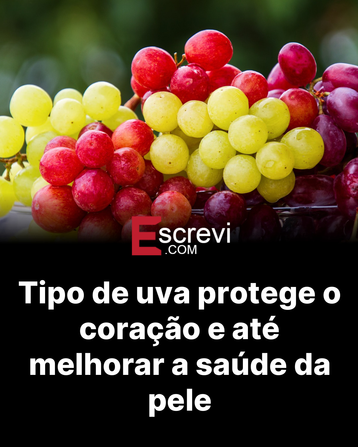 Tipo de uva protege o coração e até melhorar a saúde da pele card preto